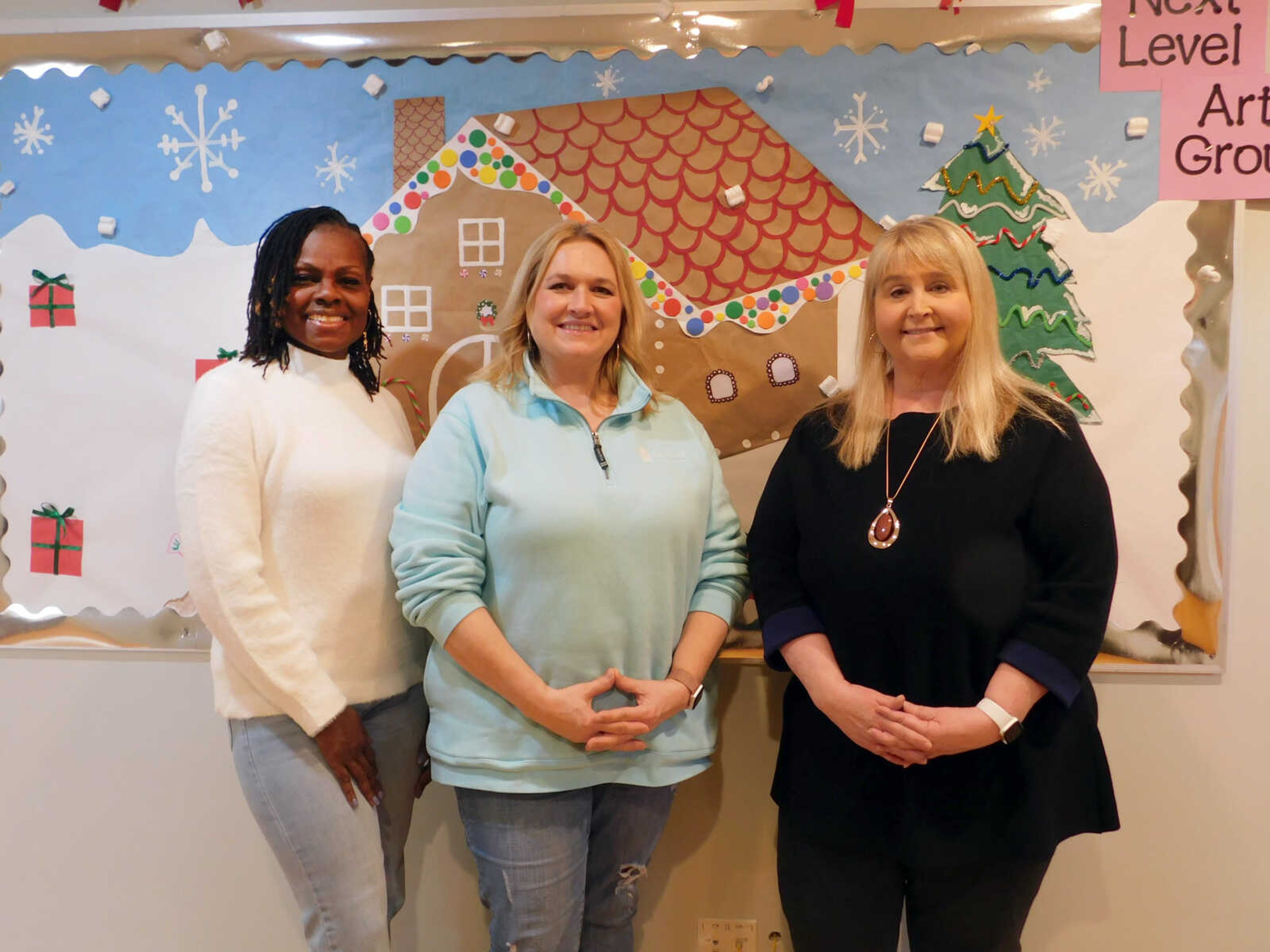 In addition to helping local people with special needs find work, the Tailor Institute also features various programs for them to hone other life skills. The institute employs some 18 workers, including, from left, employment specialist Toni Pearson, executive director Angie Graviett and clinical director Rhonda Overbeck.