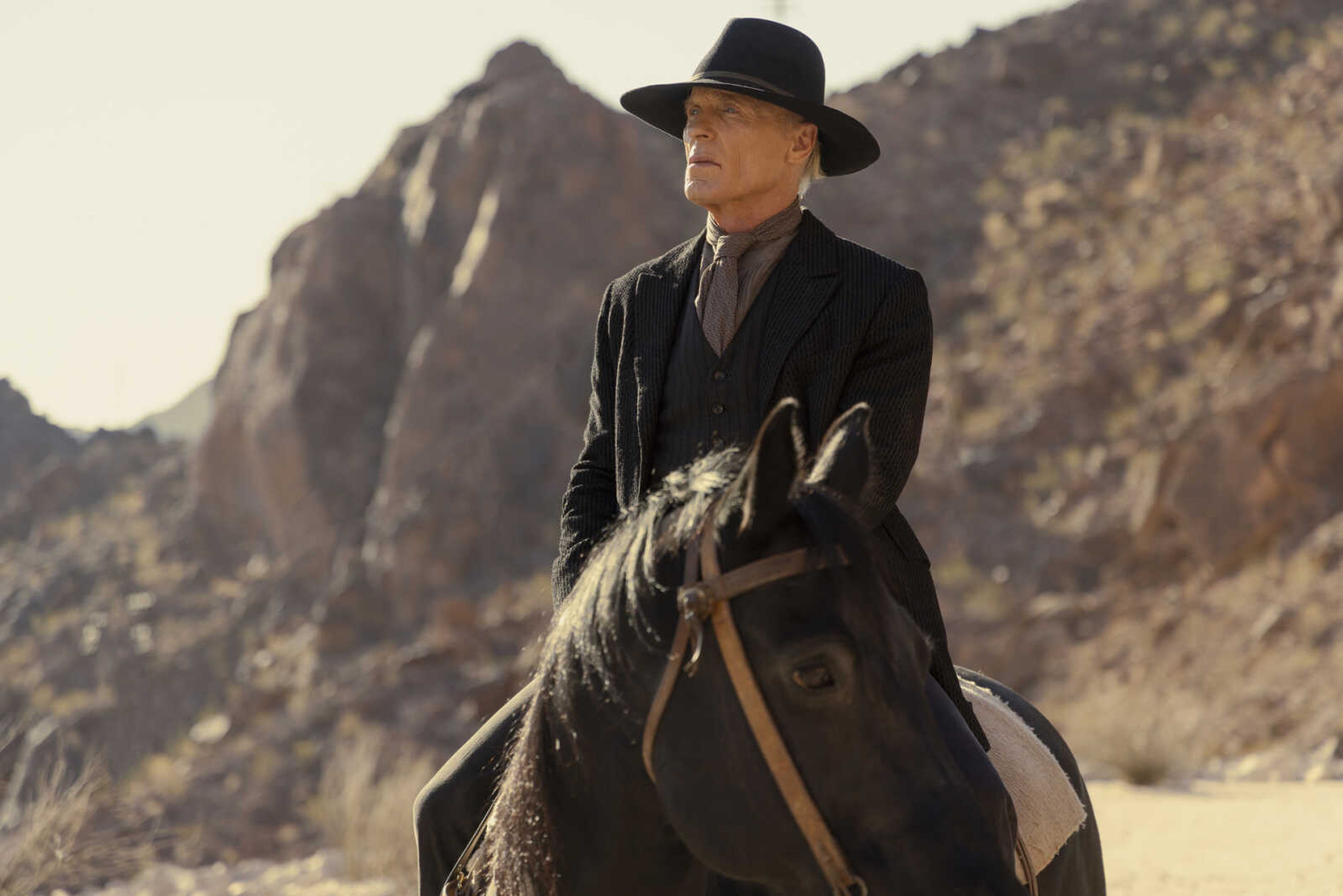 Ed Harris in a scene from "Westworld".