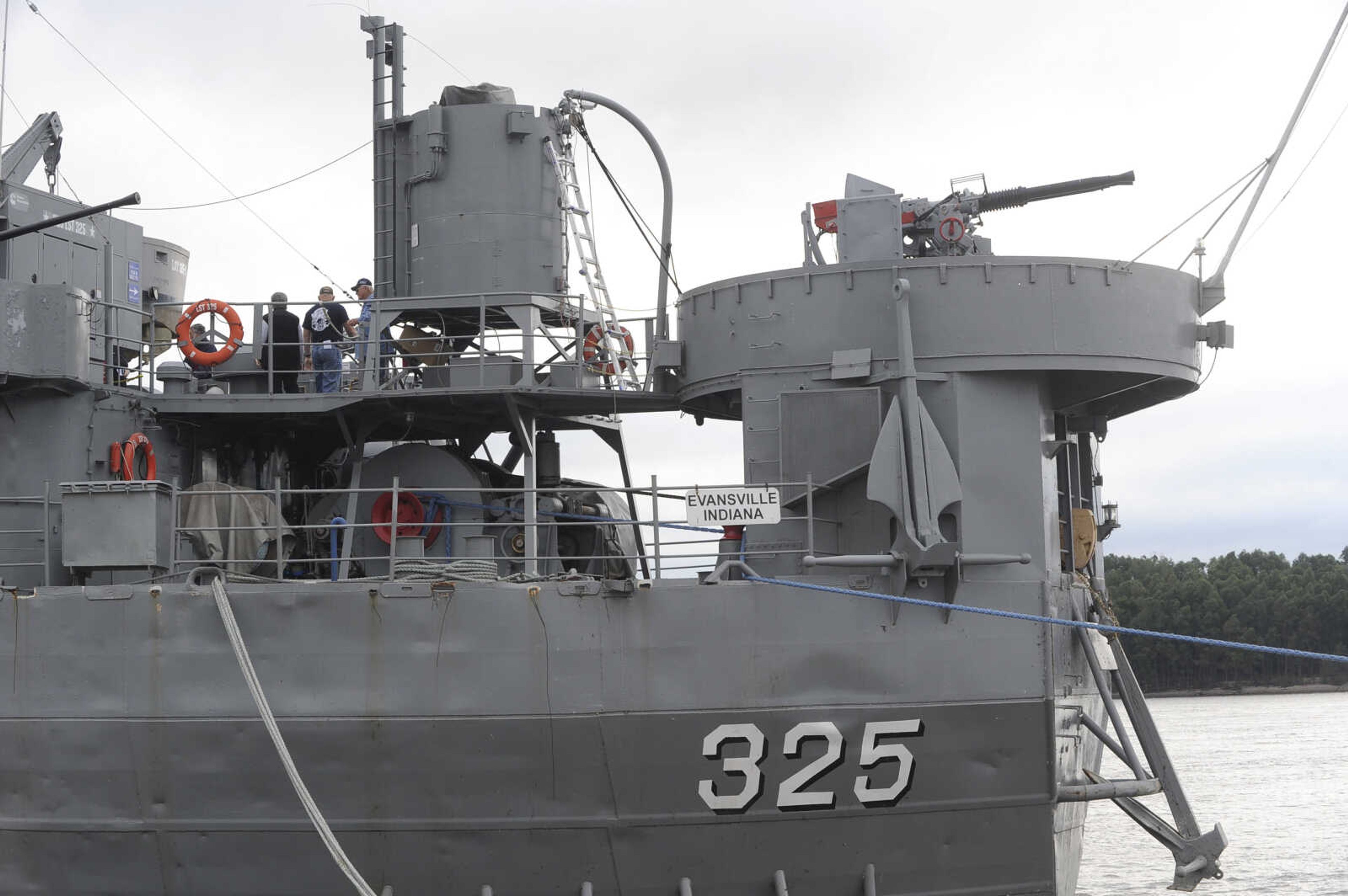 FRED LYNCH ~ flynch@semissourian.com
The USS LST 325 is docked Thursday, Sept. 29, 2016 at Riverfront Park in Cape Girardeau.