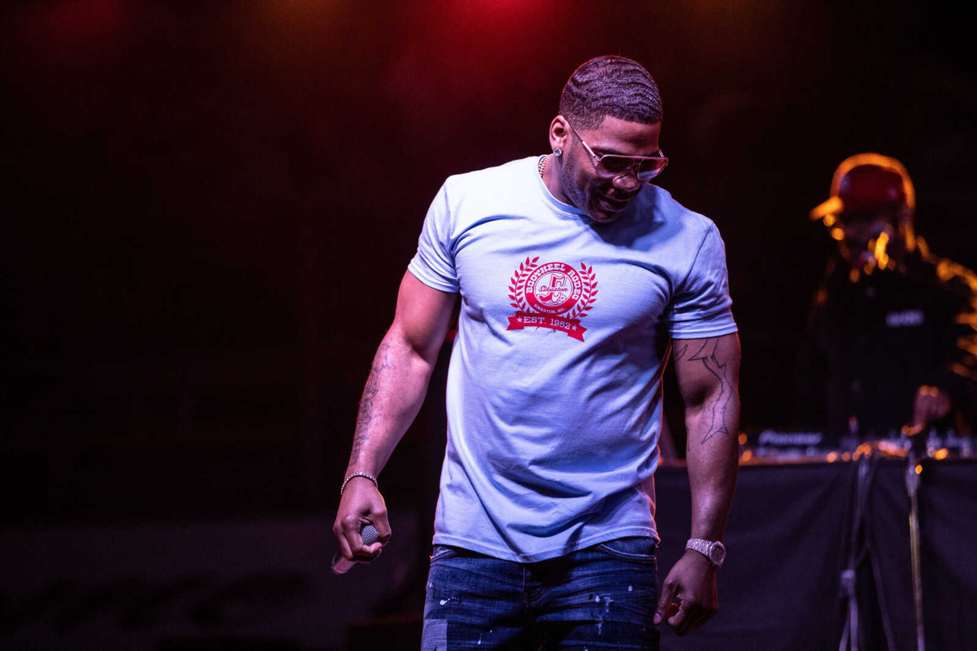 St. Louis native Nelly performs Wednesday, Aug. 5, 2020 at the Sikeston Jaycee Bootheel Rodeo.