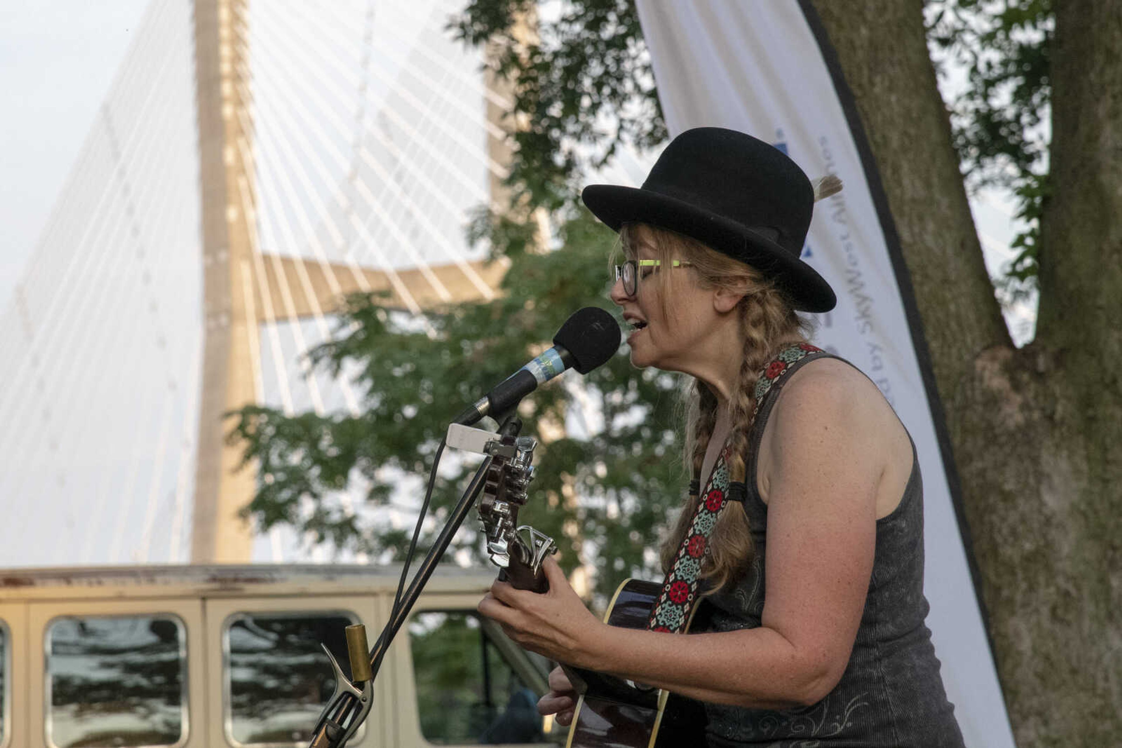 Anne McCue performs during Tunes at Twilight at the River Campus Friday Aug. 6, 2021.