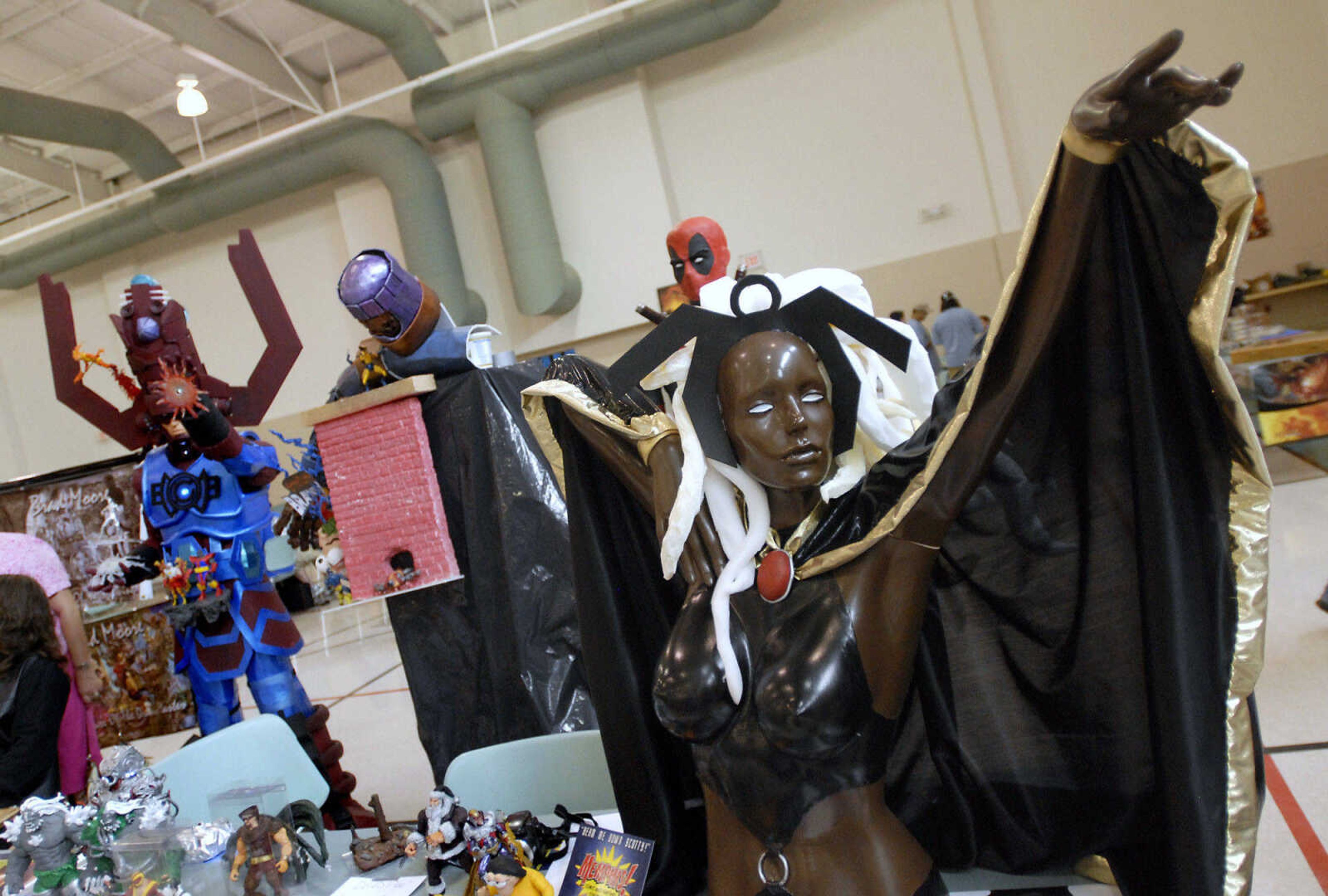 KRISTIN EBERTS ~ keberts@semissourian.com

Character mannequins are displayed during the sixth annual Cape Comic Con on Saturday, June 25, 2011, at the Osage Centre in Cape Girardeau.