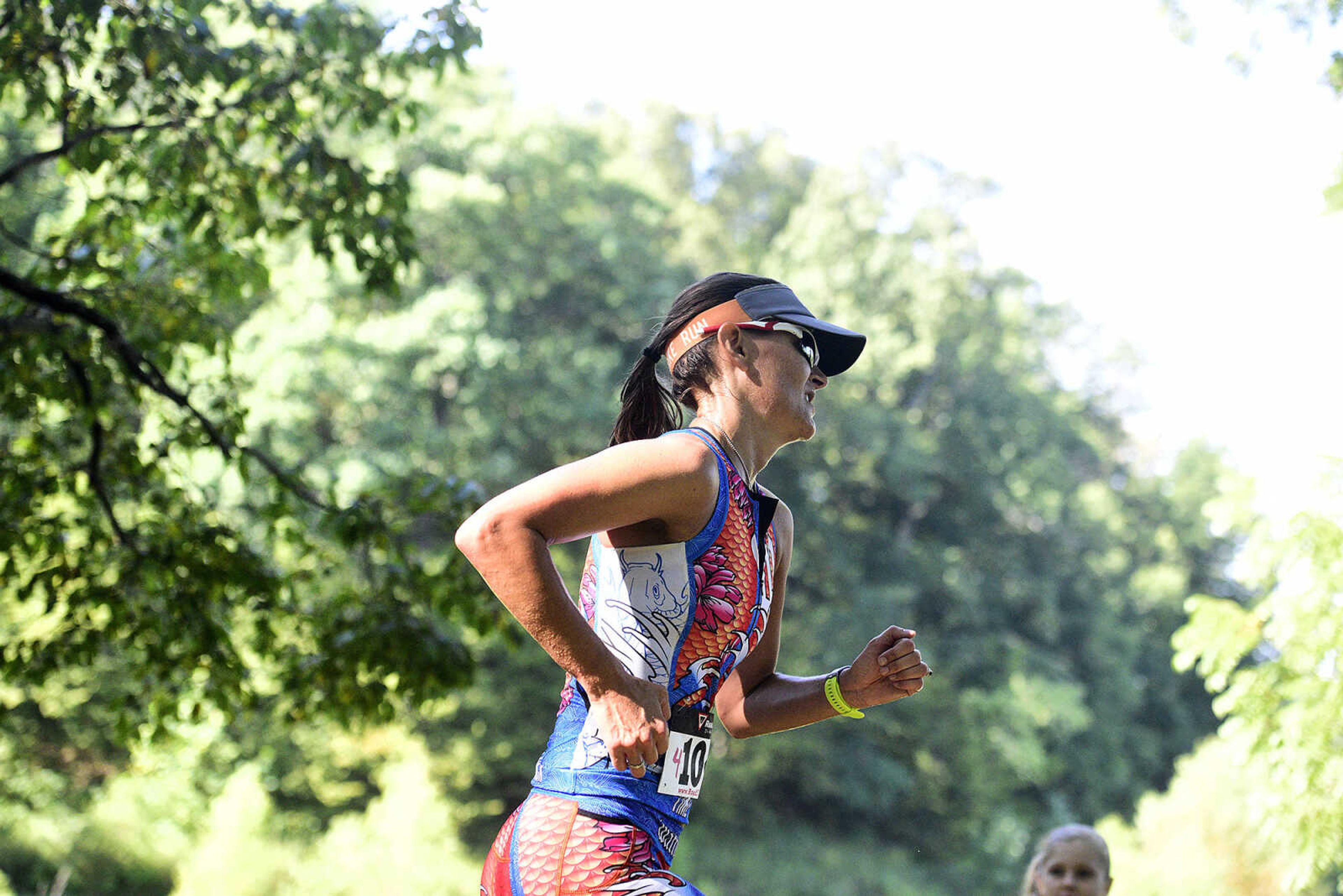 Participants run after kayaking on Lake Boutin during the first ever St. Jude Heroes Yak 'n Run on Saturday, Aug. 26, 2017, at Trail of Tears State Park. All proceeds from the event support St. Jude Children's Research Hospital