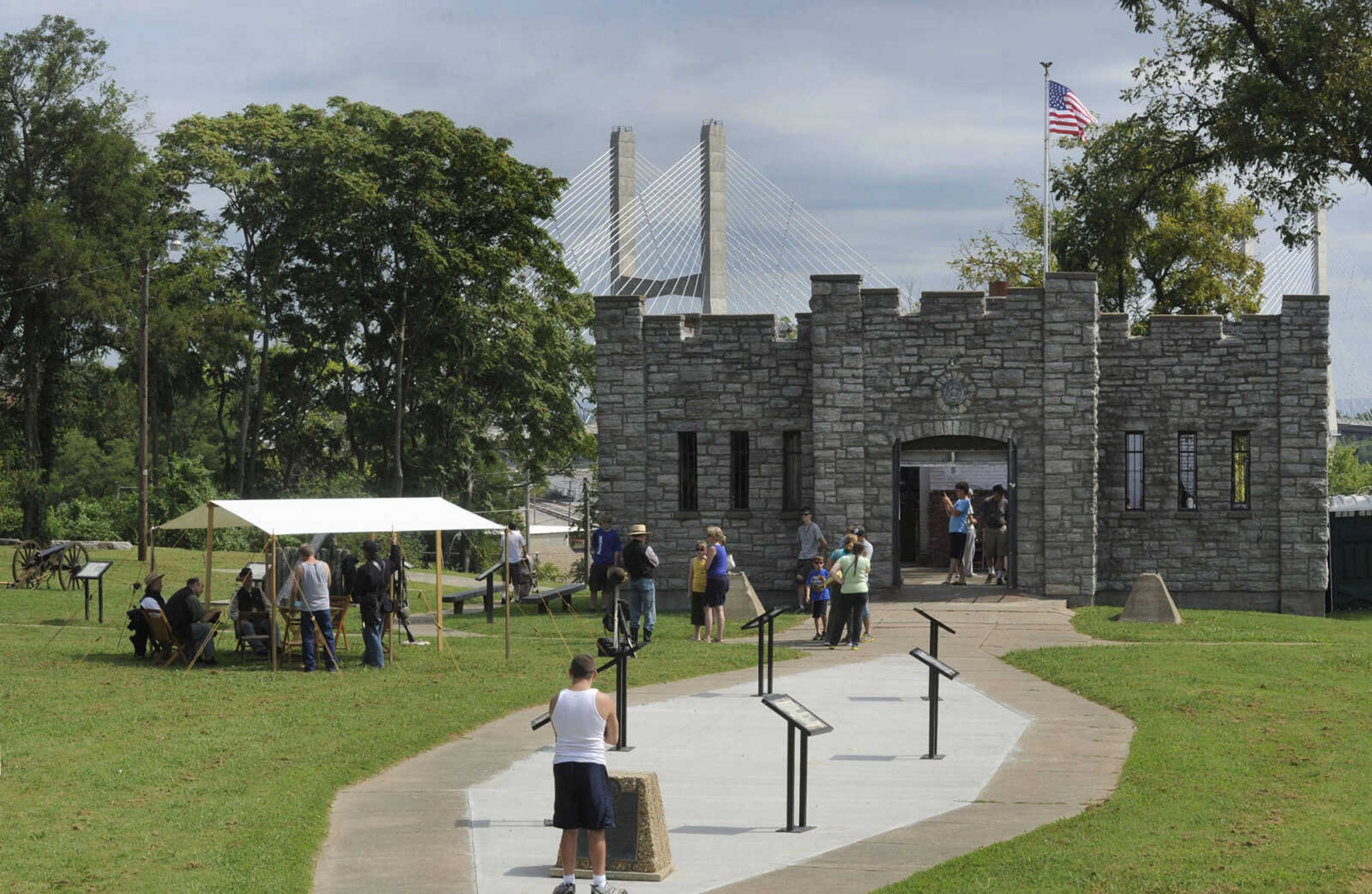 FRED LYNCH ~ flynch@semissourian.com
Fort D Day brings out Civil War re-enactors and visitors to the Fort D Historic Site Monday, Sept. 2, 2013 in Cape Girardeau.