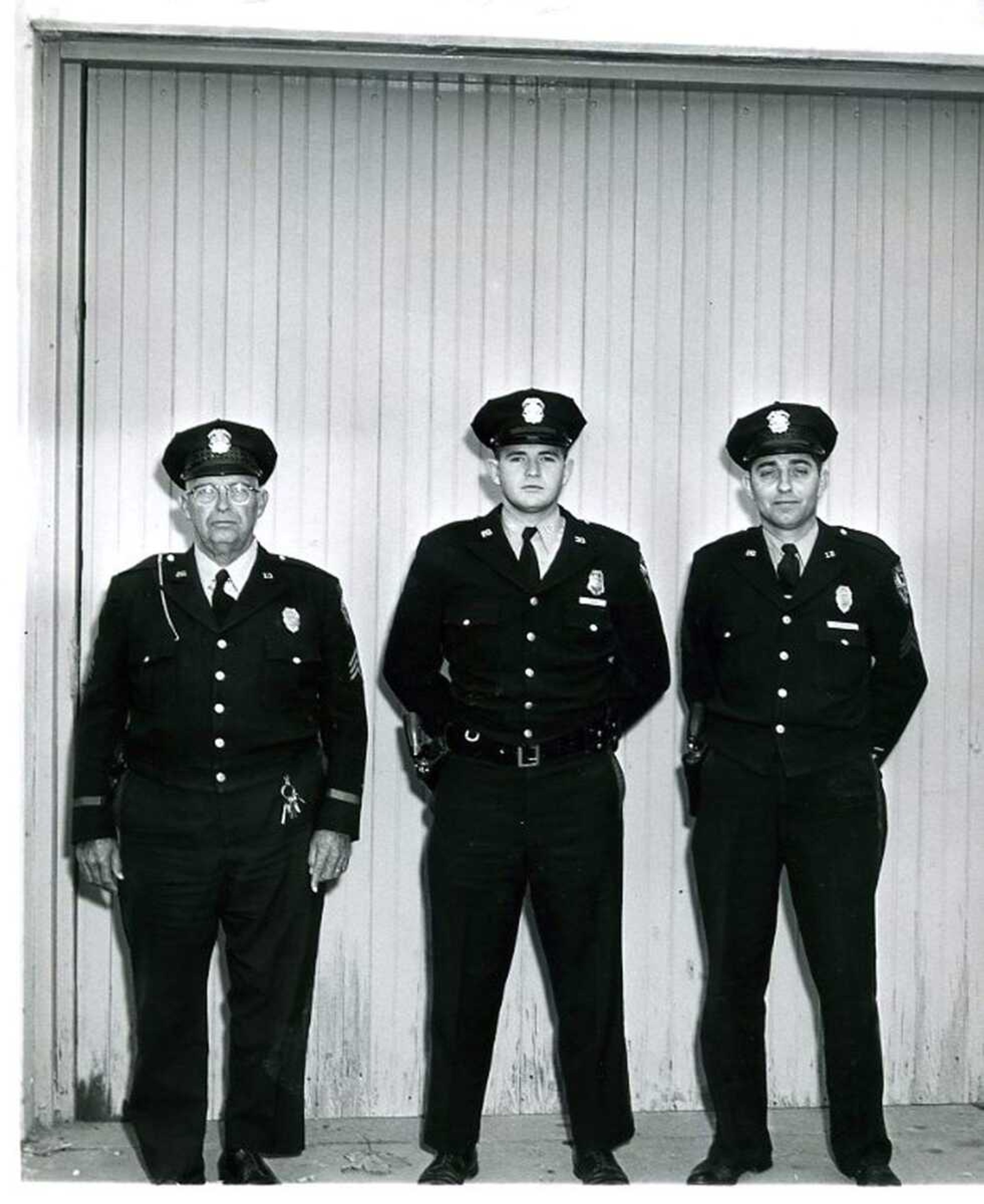 SOUTHEAST MISSOURIAN ~ photos@semissourian.com
Cape Girardeau Police Jan 8, 1960
From left, Lommis E. Propst, Bill Adams and Walter E. Diebold