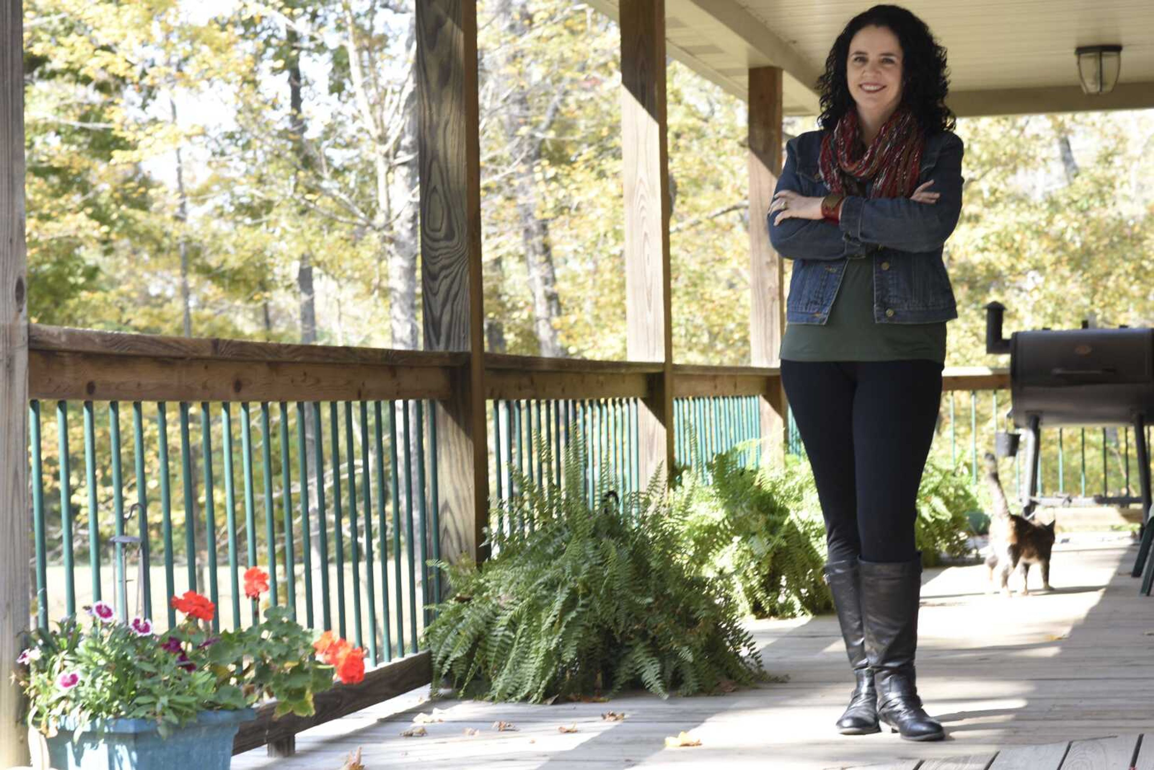 Sarah Geringer poses for a photo at her Jackson home. (Ben Matthews ~ photos@semissourian.com)