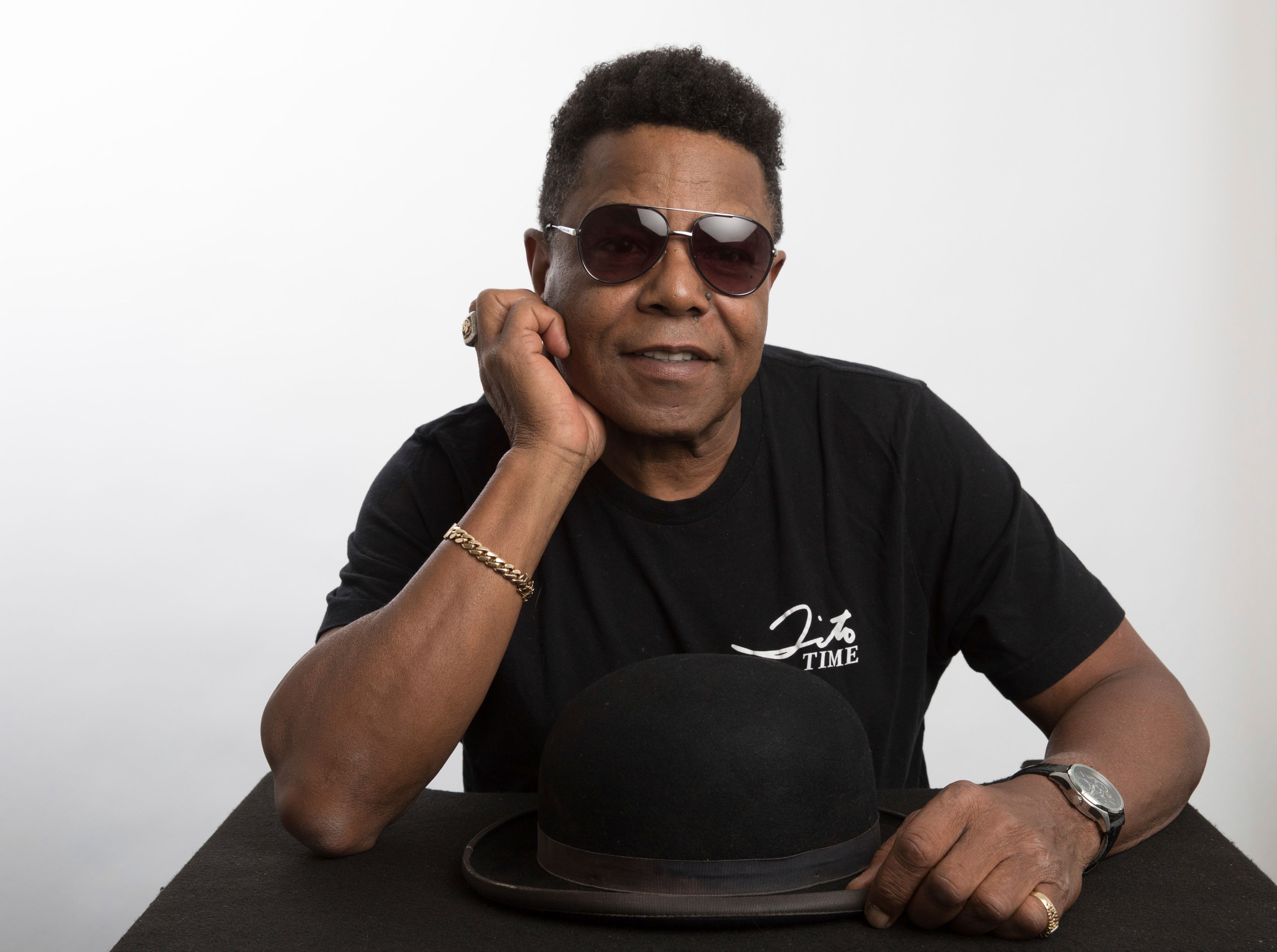 FILE - Tito Jackson, a member of the famed Jackson 5, poses for a portrait in Los Angeles, July 24, 2019, to promote his solo project, a new version of his 2017 song "One Way Street." (Photo by Mark Von Holden/Invision/AP, File)