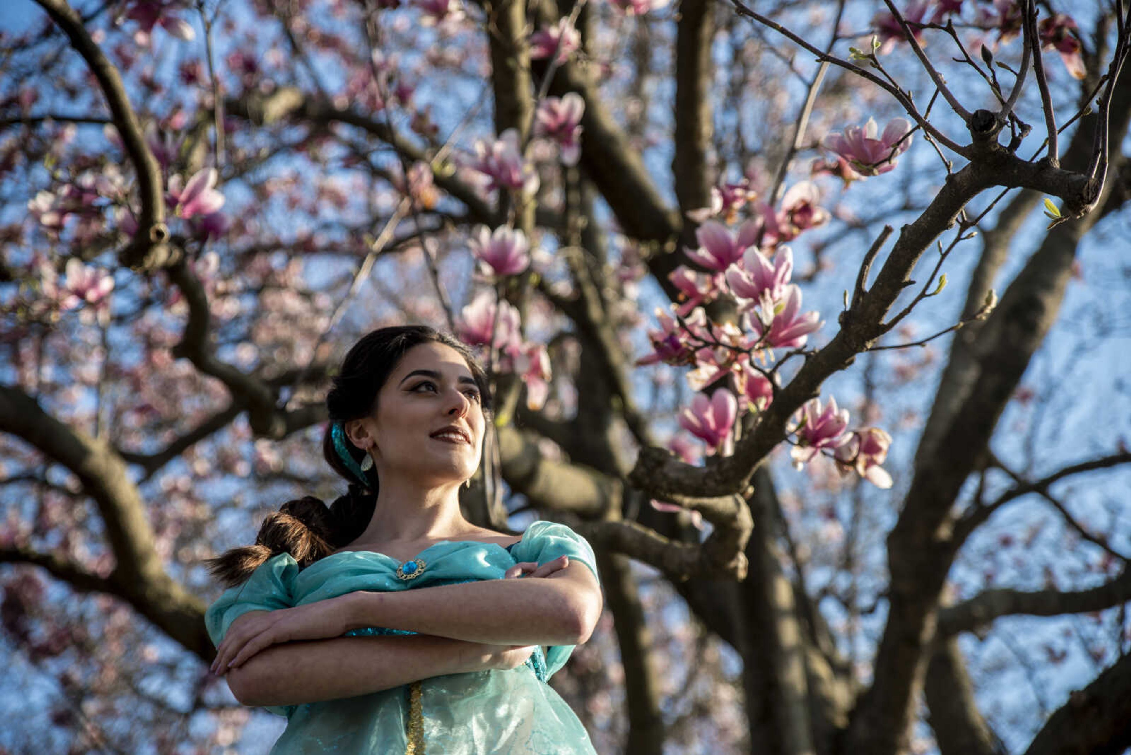 Anna Ricci portrays the role of Jasmine from Disney's "Aladdin" Tuesday, April 2, 2019, in Cape Girardeau.