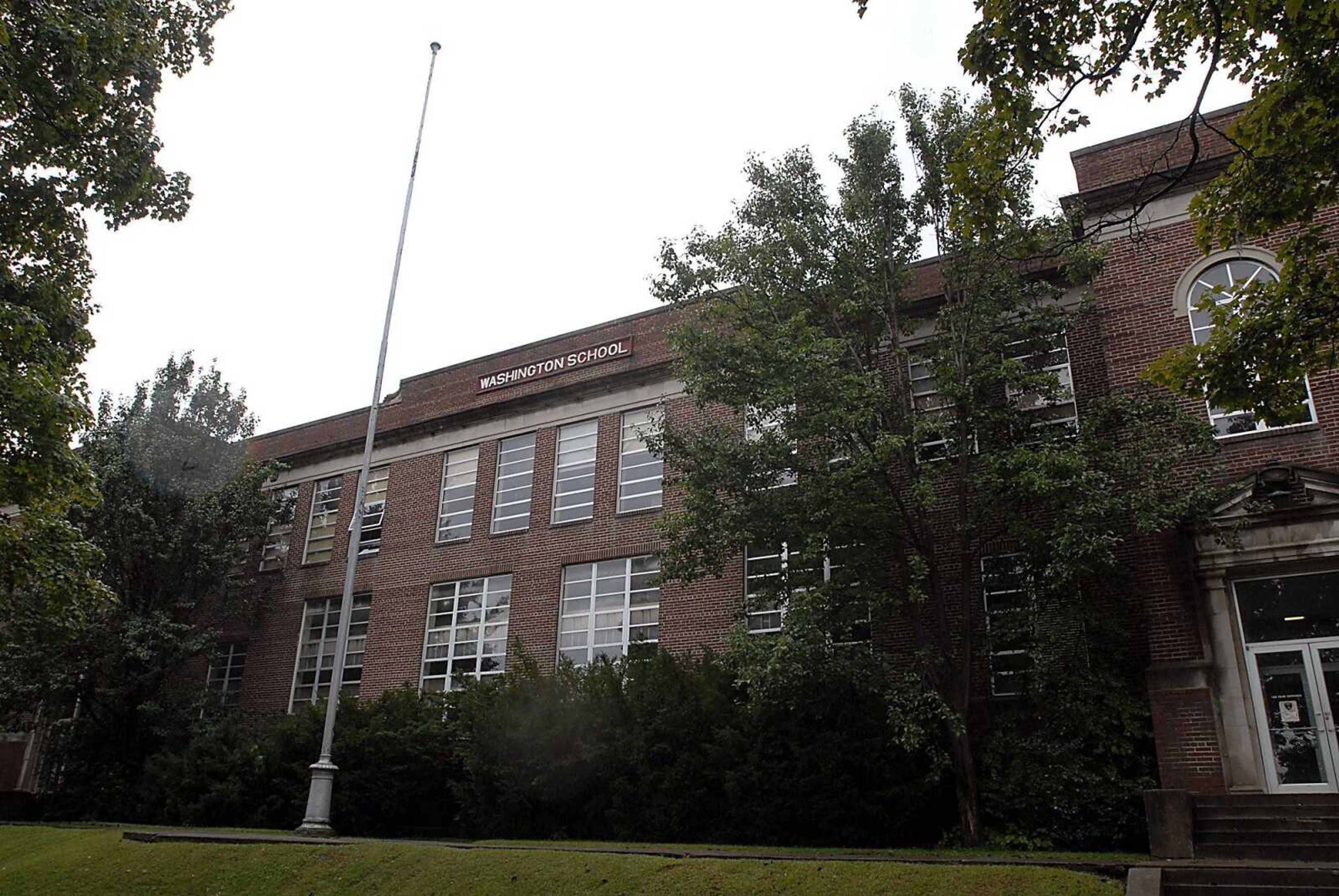 KIT DOYLE ~ kdoyle@semissourian.com
Rain comes down on old Washington School on N. Fountain St. in Cape Girardeau.