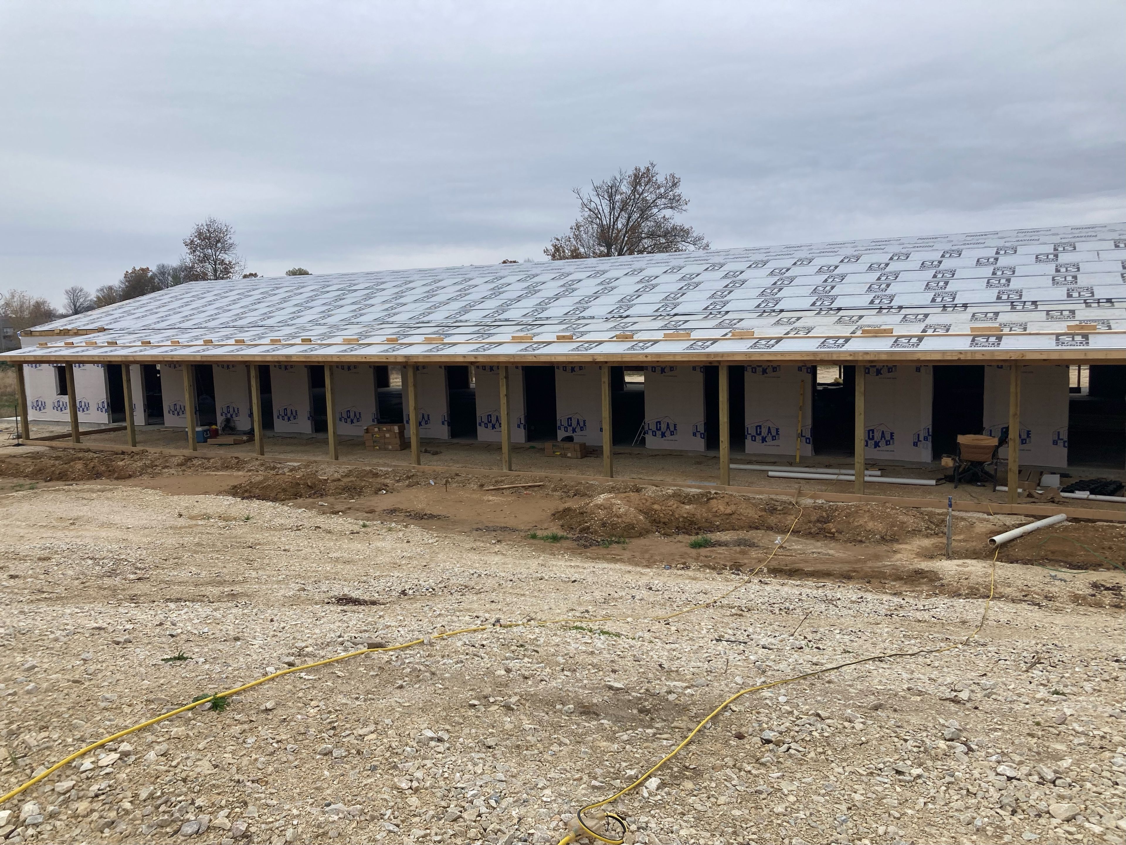 About six months after breaking ground, the exterior of the new Safe Harbor Animal Sanctuary facility is complete.