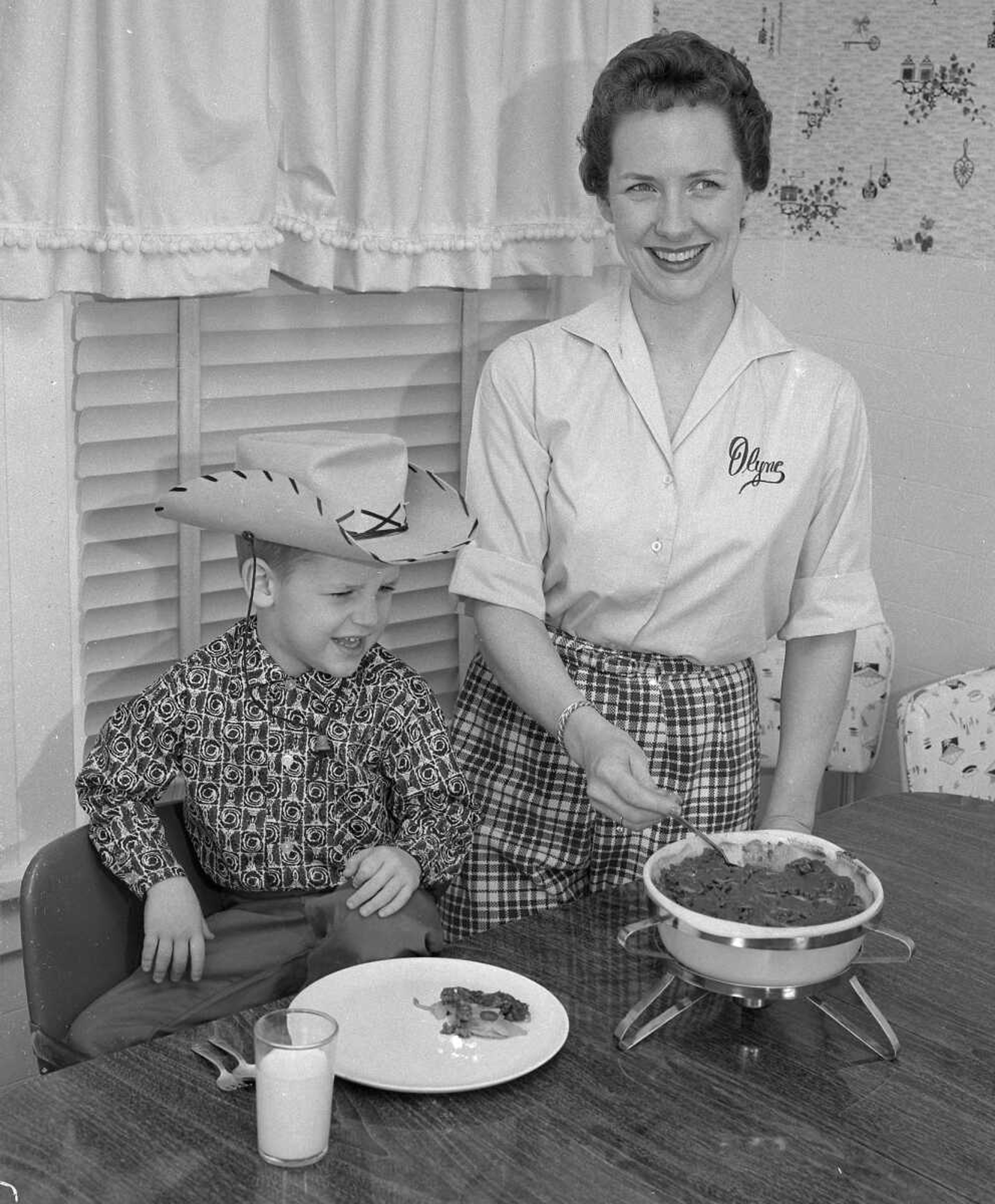 This young wrangler looks hungry for the meal his mom has prepared. If you can provide information about this image, contact librarian Sharon Sanders at ssanders@semissourian.com.