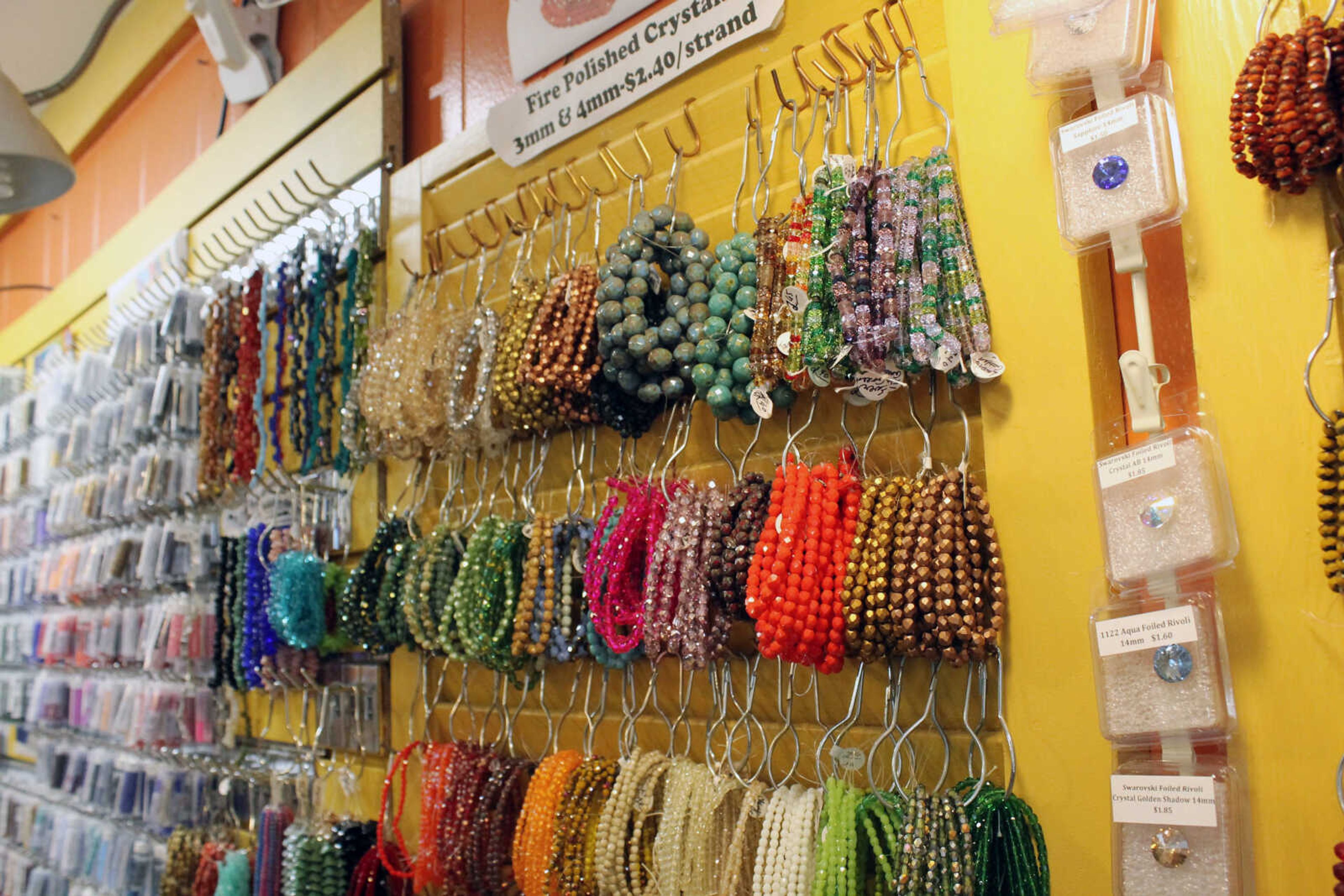 Emily Priddy ~ epriddy@semissourian.com
Colorful beads are displayed Friday, March 10, 2017, at Southpass Beads & Fibers in Cobden, Illinois.