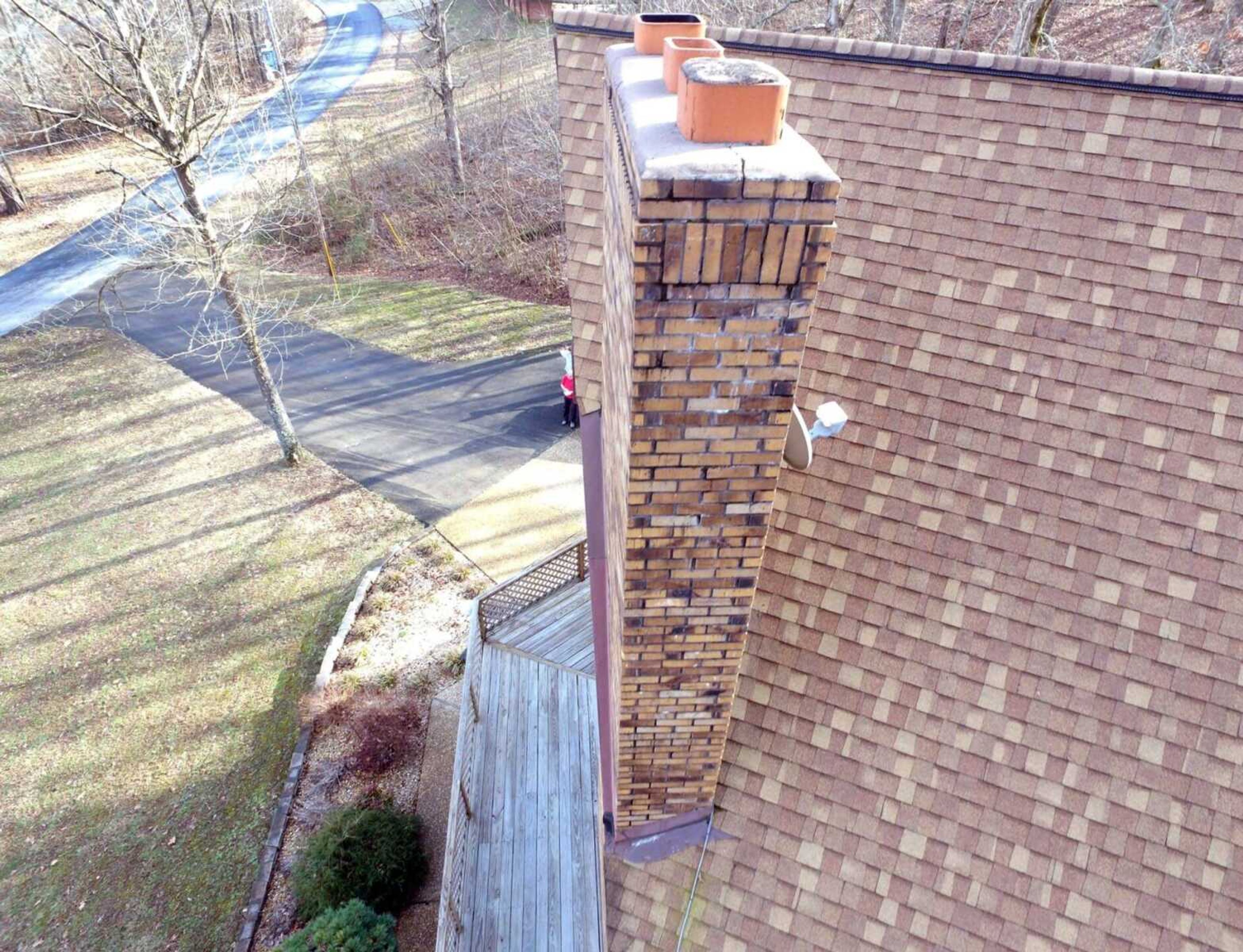 Sam Herndon provided this drone photo showing issues with a house.