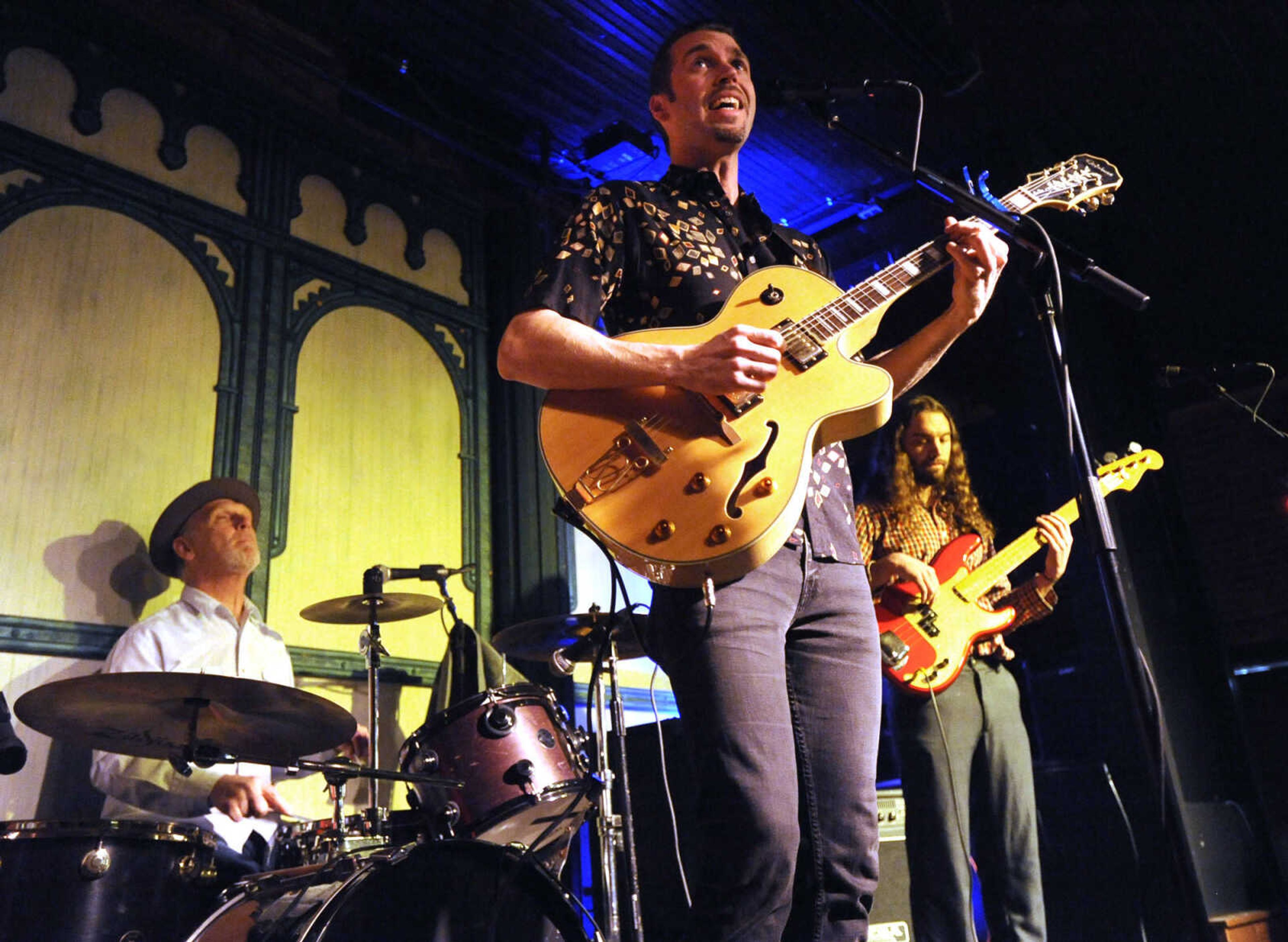 FRED LYNCH ~ flynch@semissourian.com
Ivas John and his band perform Saturday, March 11, 2017 during the sixth annual Cross Rivers Roots & Blues Festival at the River City Yacht Club in downtown Cape Girardeau.