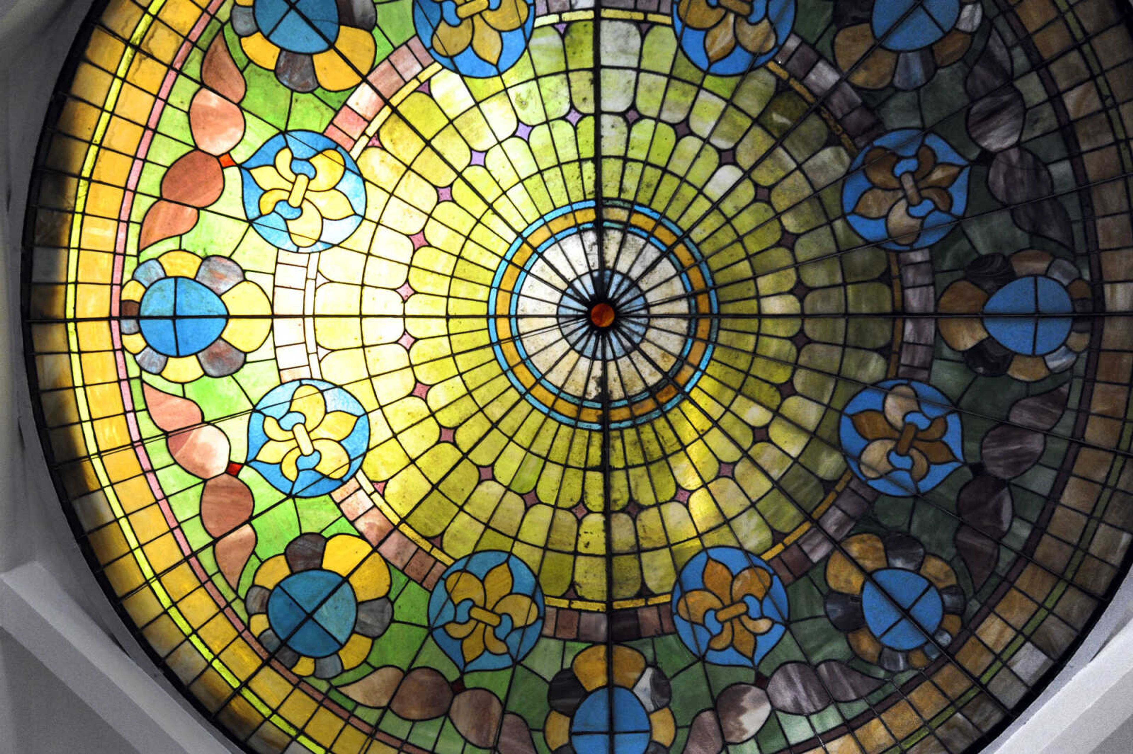 LAURA SIMON ~ lsimon@semissourian.com

A stained glass window is seen above the top floor of the Cape Girardeau County Courthouse in Jackson, Missouri, Wednesday, Feb. 18, 2015.