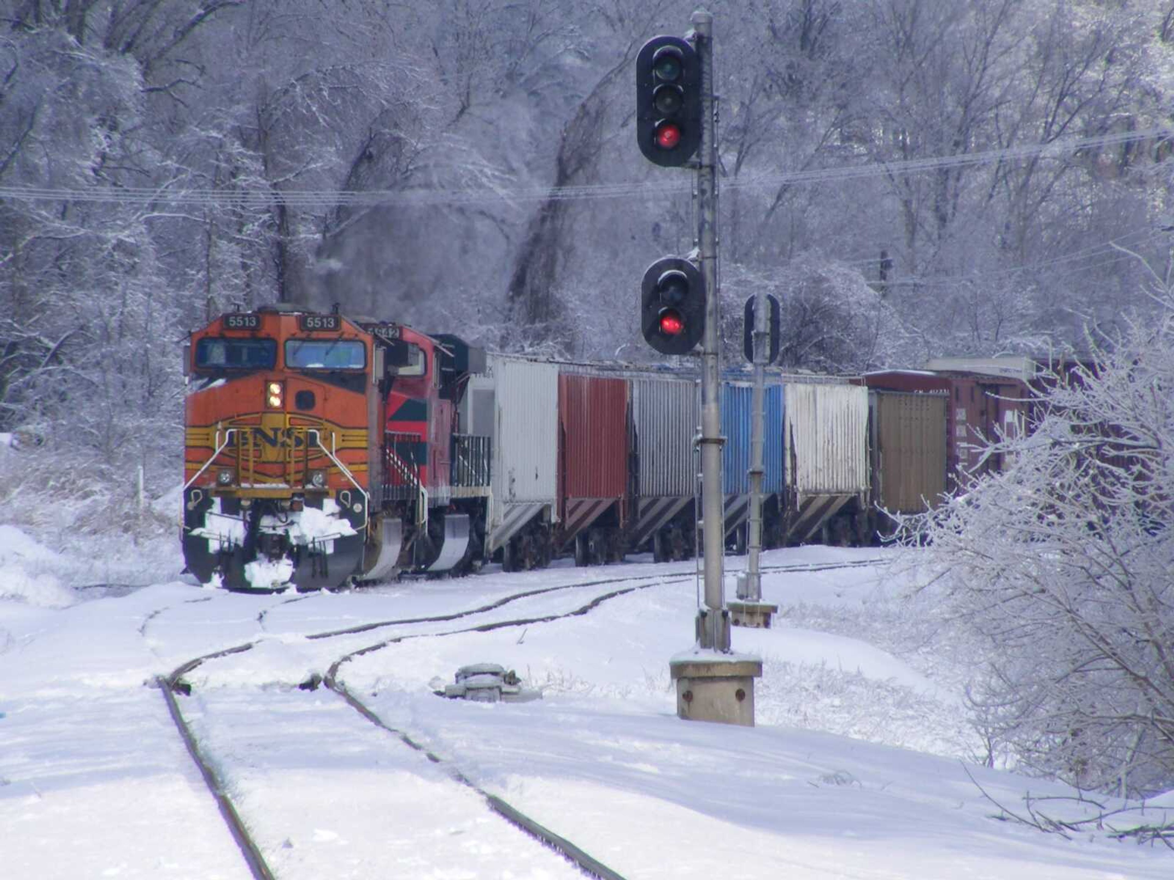 Submitted photo by Nathan Cromwell
BNSF train on railroad tracks in Downtown Cape.