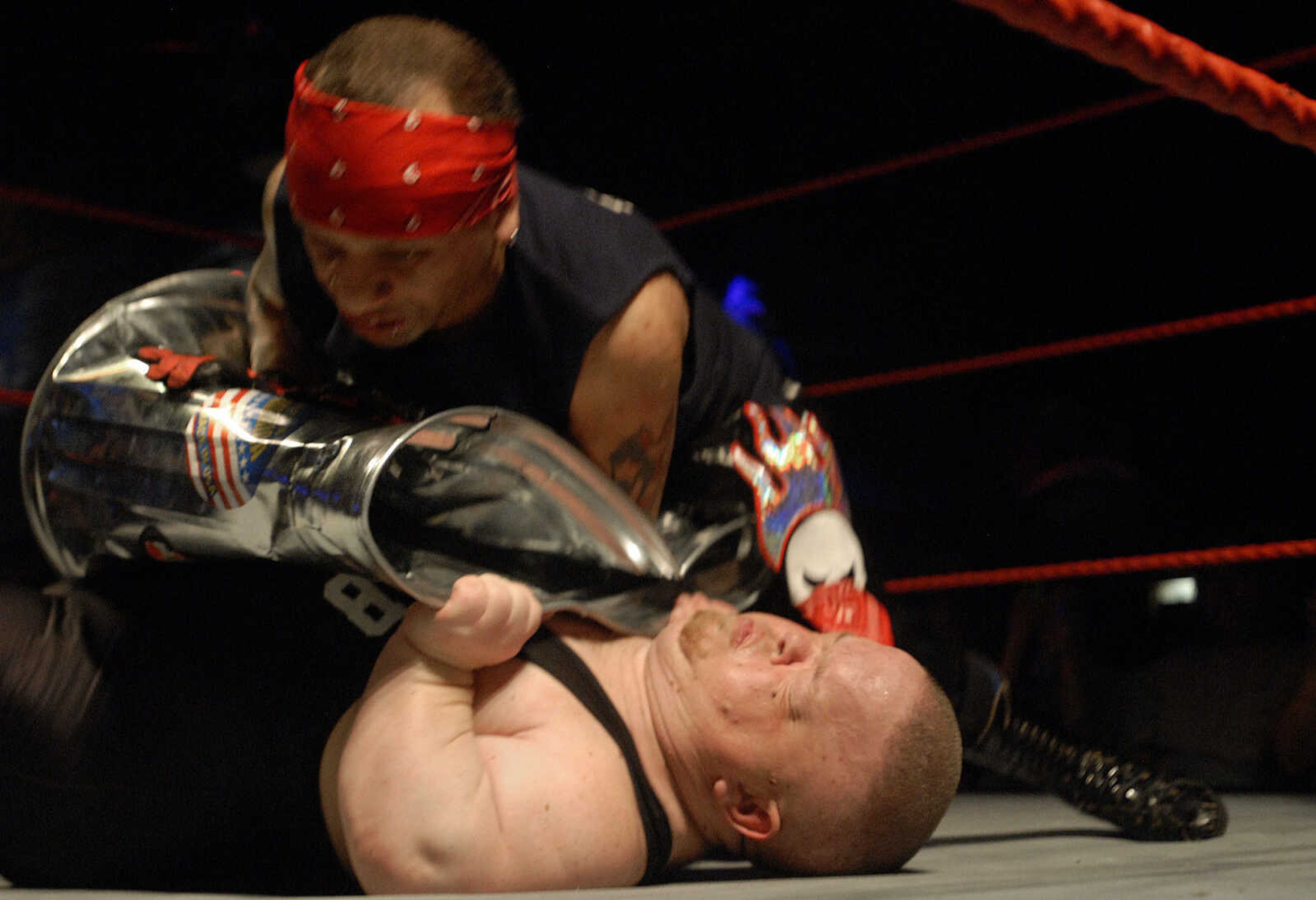 LAURA SIMON~lsimon@semissourian.com
Champion Midget Wrestling Thursday, February 24, 2011 at the Pink Galleon in Cape Girardeau.