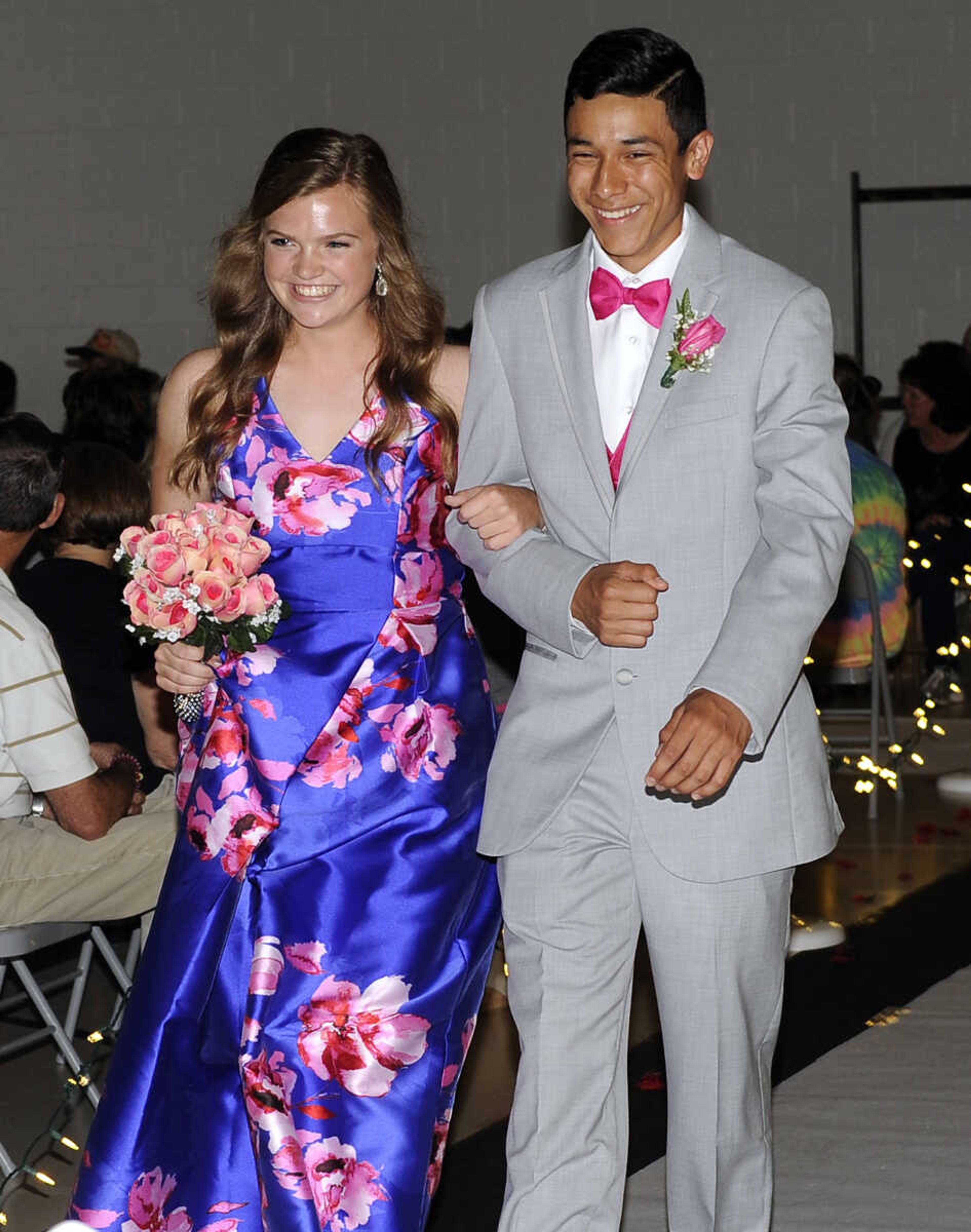 FRED LYNCH ~ flynch@semissourian.com
Kelly High School students enter for their prom, "An Evening Around the World," on Saturday, April 29, 2017 at Kelly High School.