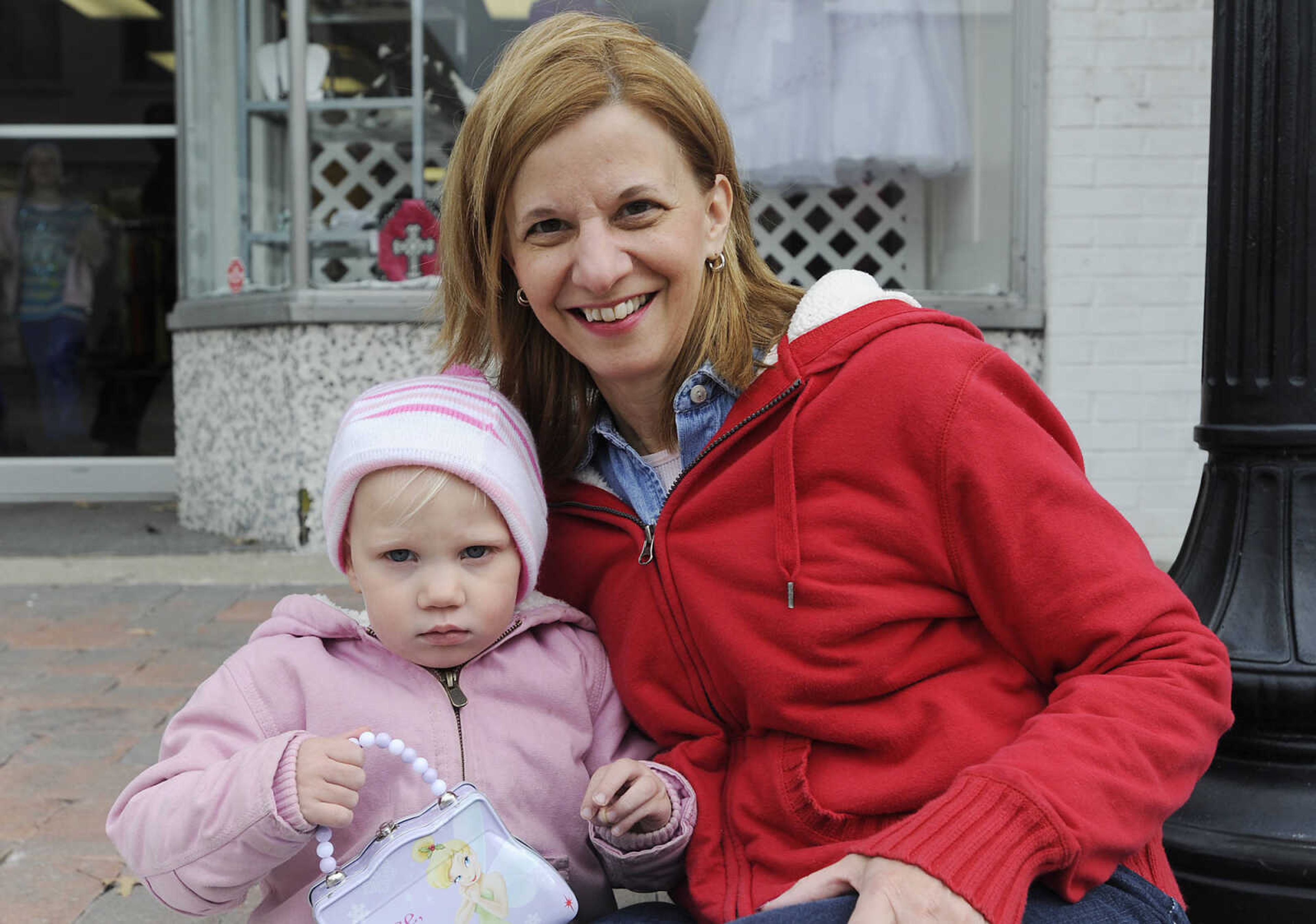 Kathy Saupe with her granddaughter Lydia Leimbach, 2, at the Jackson Jaycee Foundation Christmas Parade Saturday, Dec. 1, in Jackson.