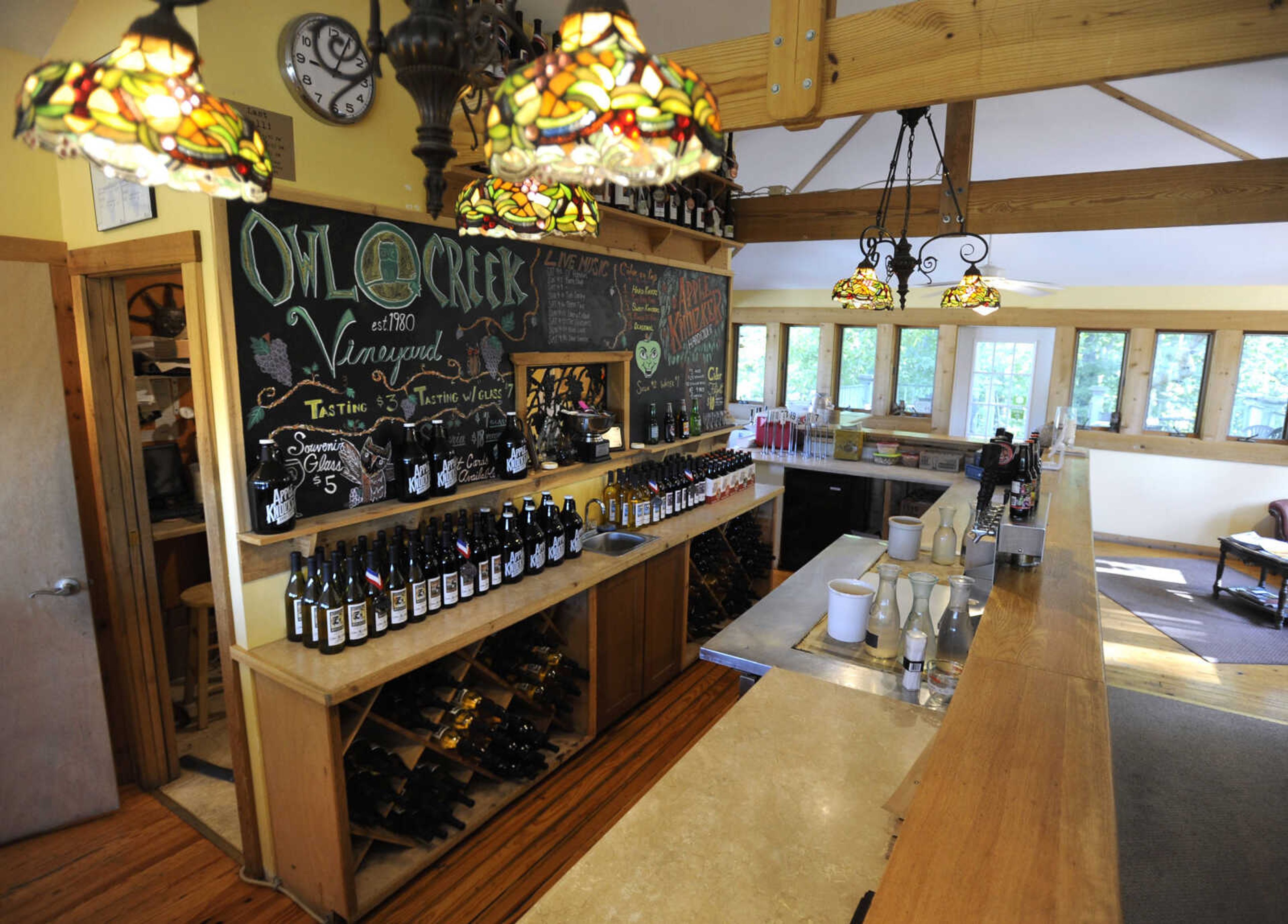 FRED LYNCH ~ flynch@semissourian.com
A wine-tasting room is a feature of Owl Creek Vineyard.