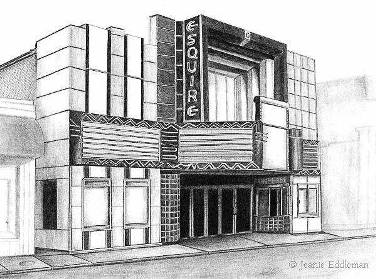 Once a movie theater featuring more than one mile of neon lights, the Esquire Theater has sat vacant at 824 Broadway for the past 30 years. TAG Development plans to renovate the building into an event venue.
Illustration by Jeanie Eddleman