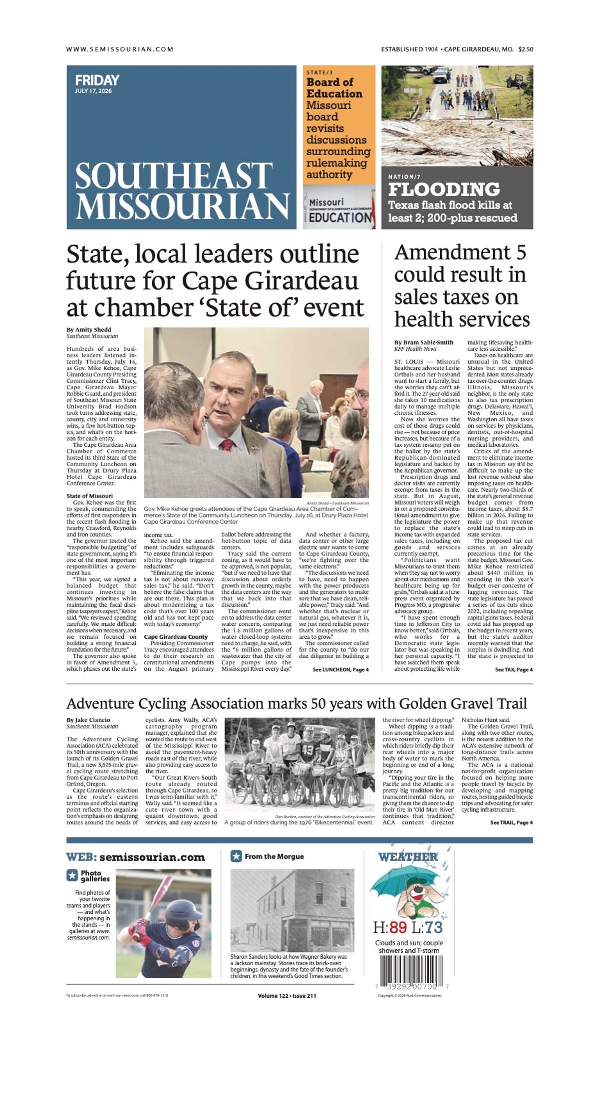 Friday, July 17, 2026: E-Edition