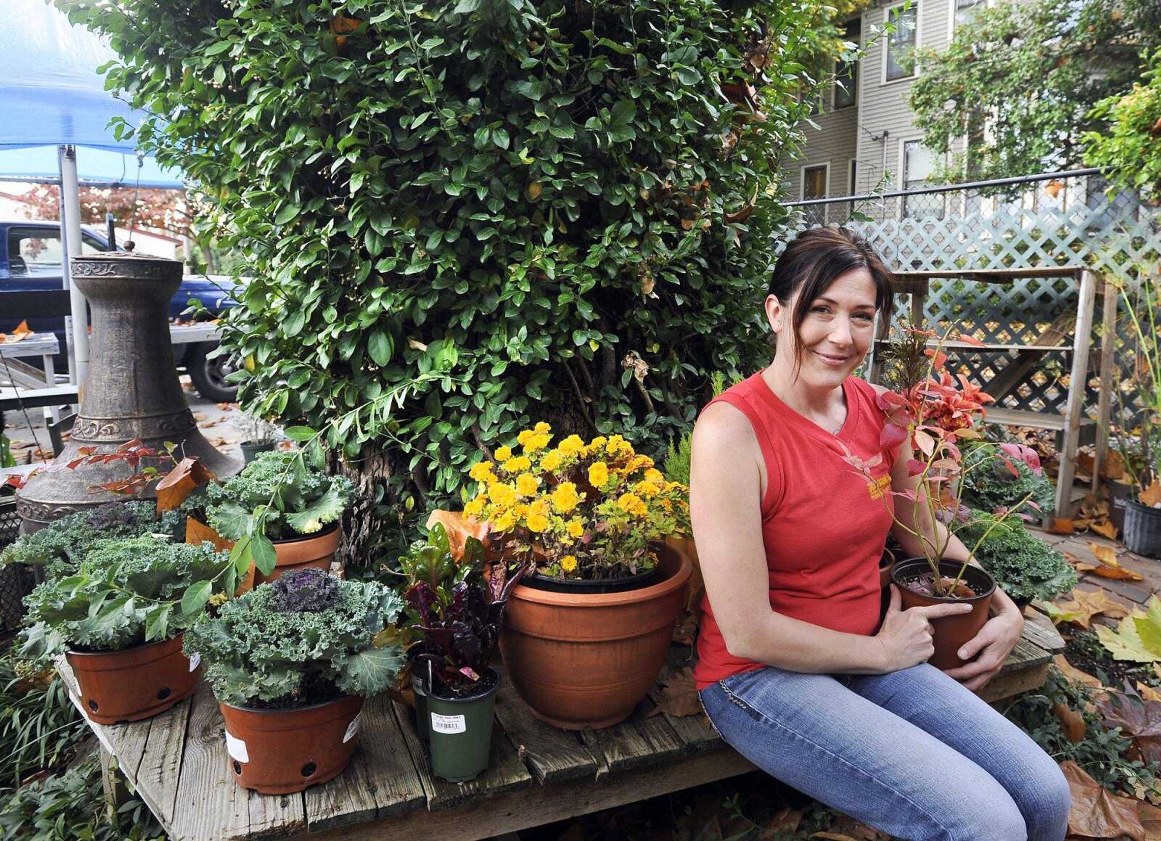 Christy Smith, owner of The Plant Lady in downtown Cape Girardeau. (Laura Simon)