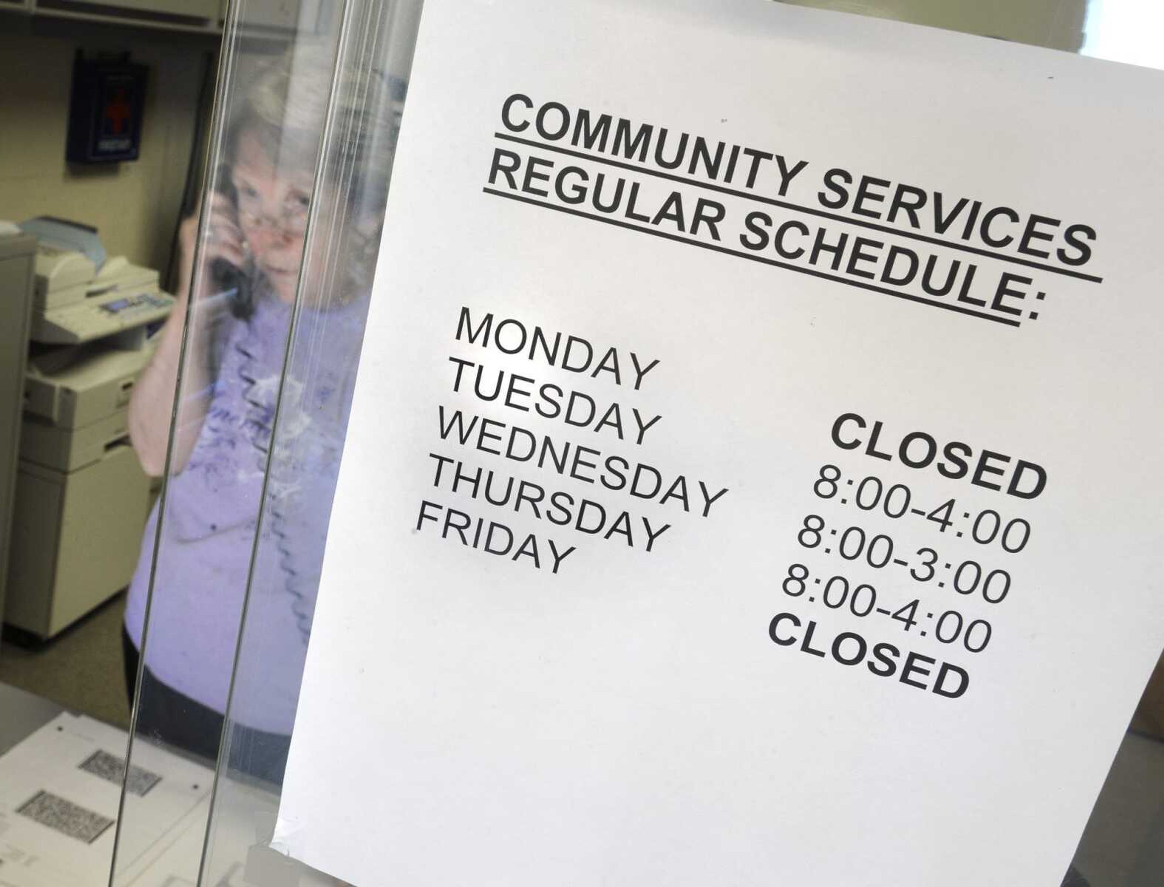 With its budget cut, East Missouri Action Agency in Cape Girardeau will have its community services department open just three days a week. (Fred Lynch)