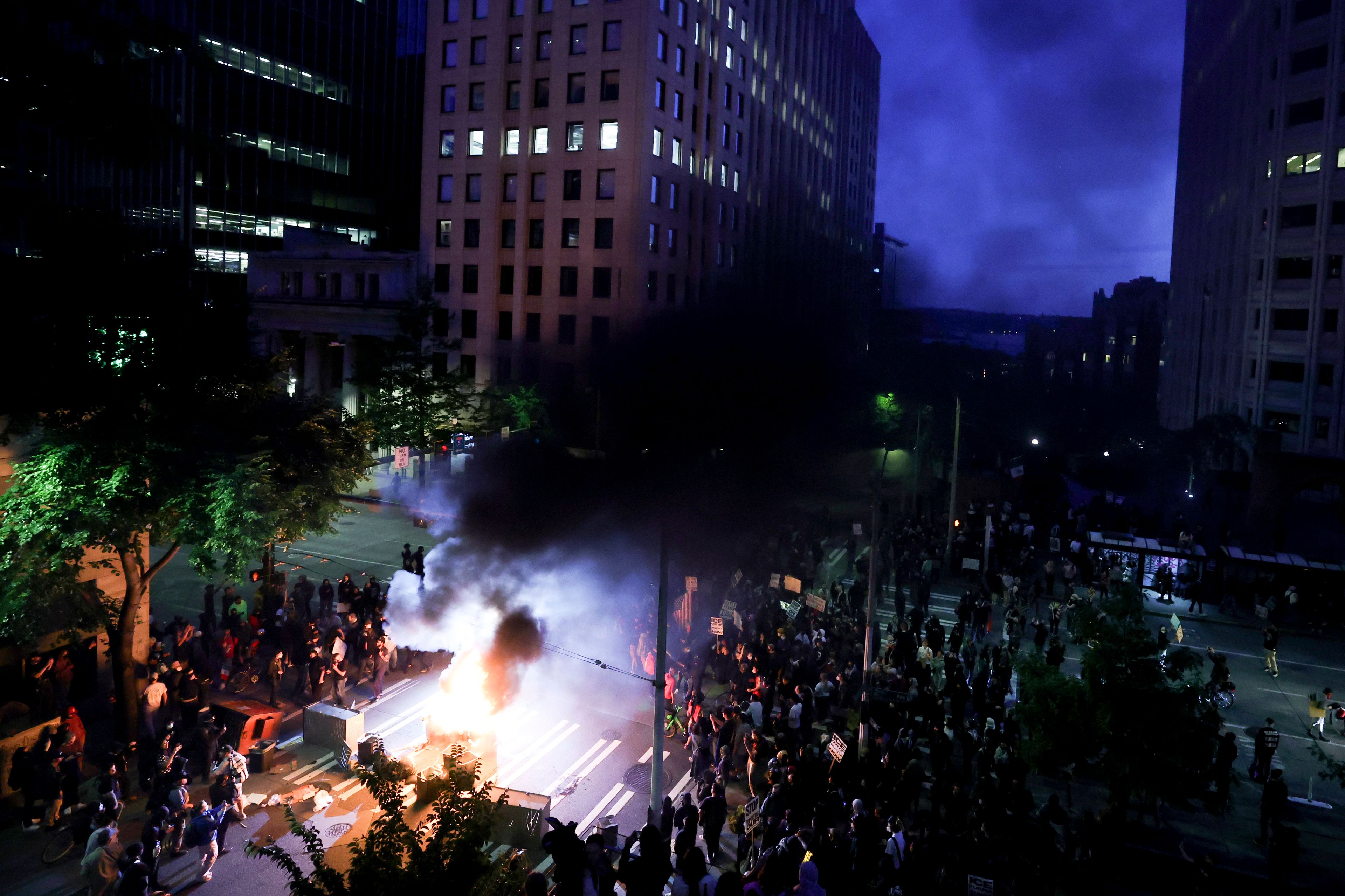 Nationwide protests against immigration raids escalate, leading to arrests and curfews
