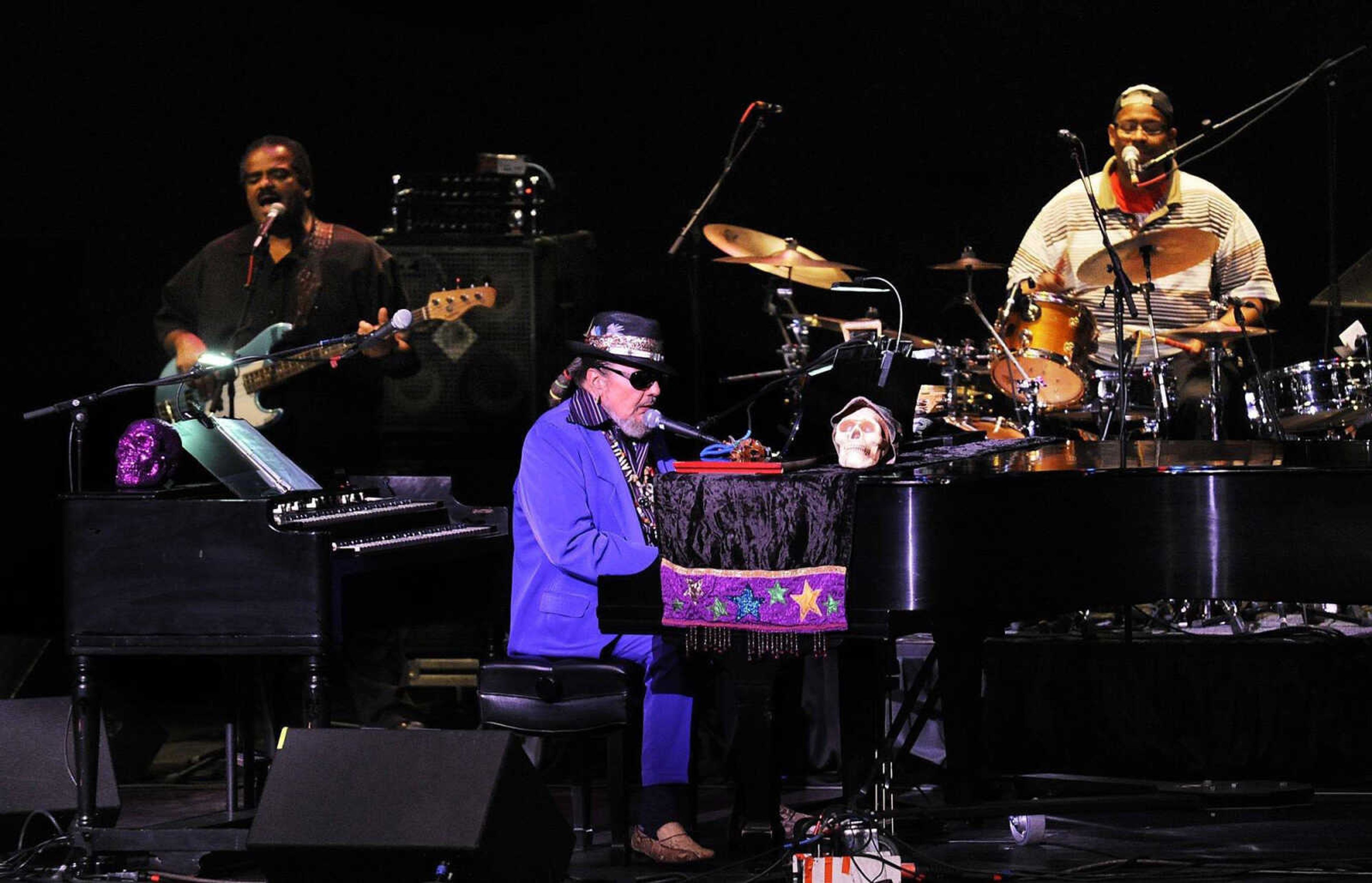 Dr. John and the Blind Boys of Alabama perform Thursday, October 18, 2012 at the Bedell Performance Hall at the River Campus. (Adam Vogler)