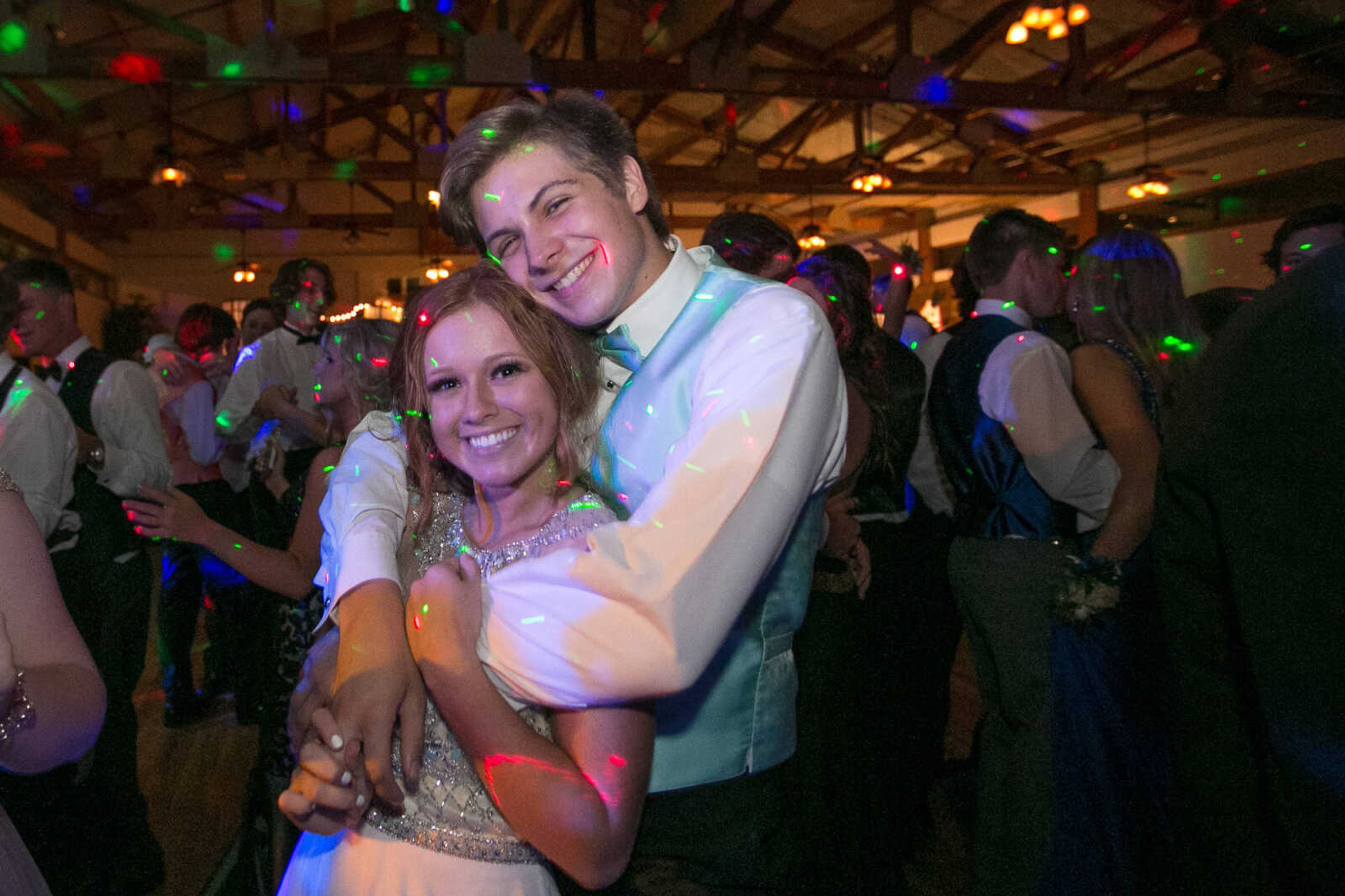 GLENN LANDBERG ~ glandberg@semissourian.com

Students take to the dance floor during the Notre Dame Regional High School prom, "Red Carpet Gala," Friday, April 29, 2016 at Bavarian Halle in Jackson.