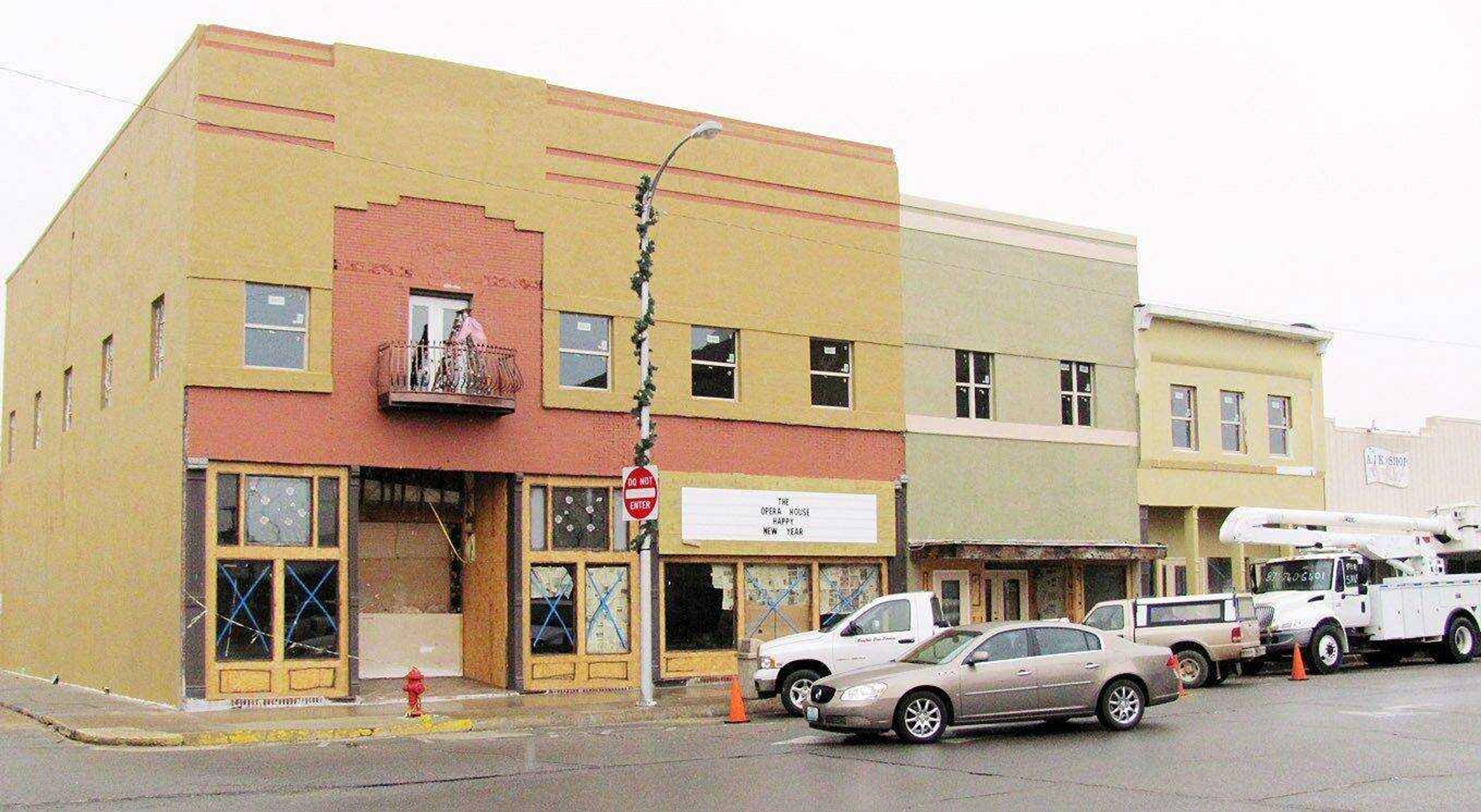 The exterior of The Opera House banquet hall in Kennett, Mo., is nearing completion. (George Anderson ~ Daily Dunklin Democrat)