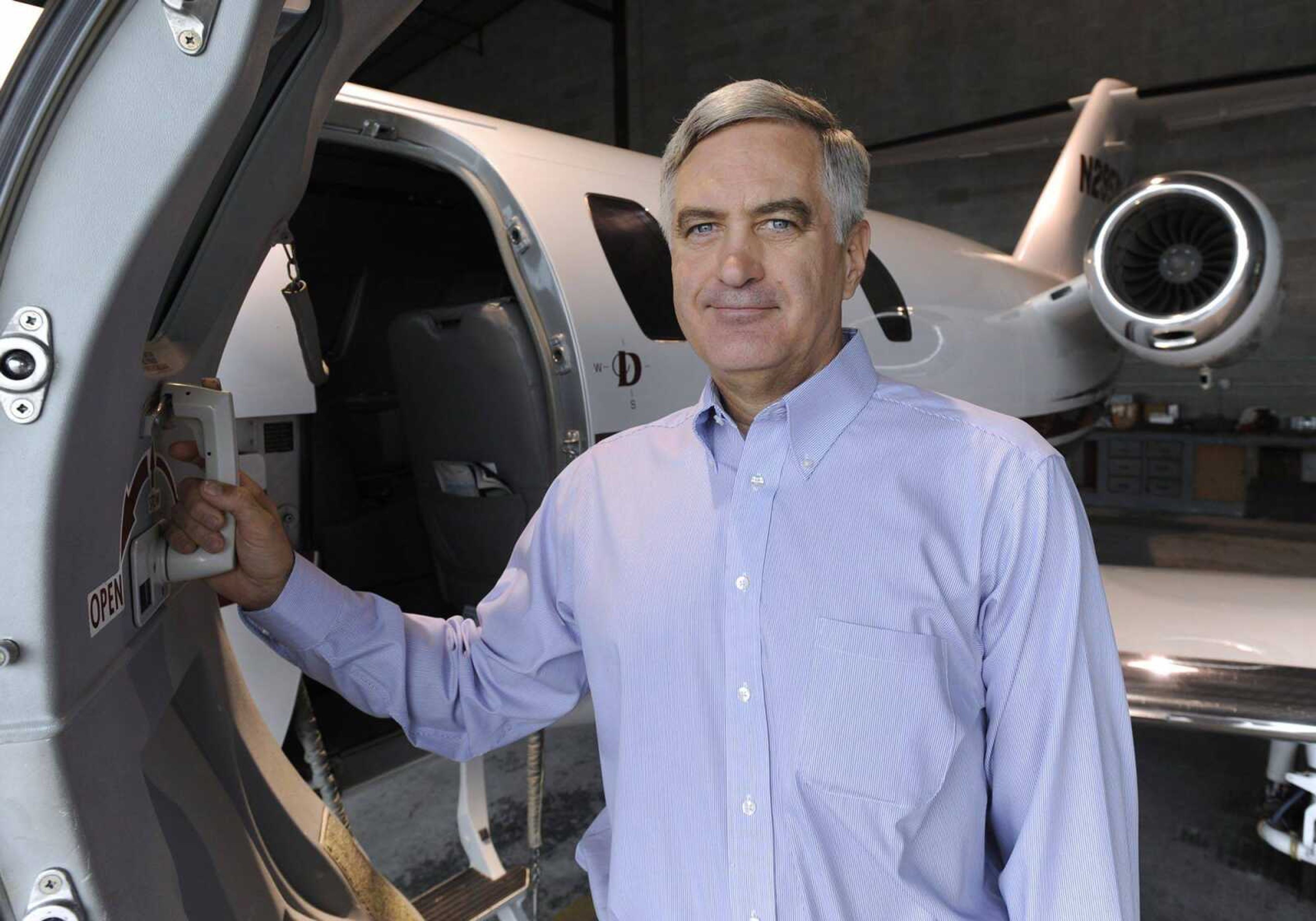 Dennis Vollink is president of Drury Southwest Inc. and a pilot for the company. (Fred Lynch)