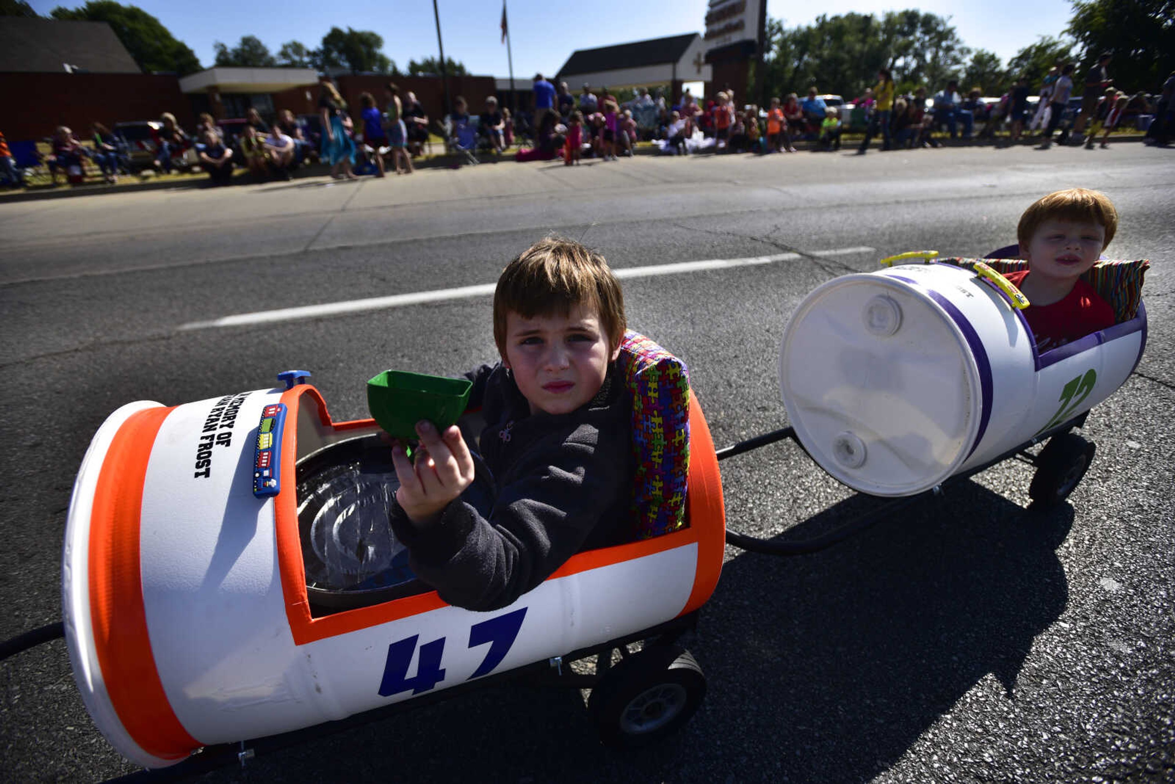 Parade goers during the SEMO District Fair parade Saturday, Sept. 9, 2017 in Cape Girardeau.