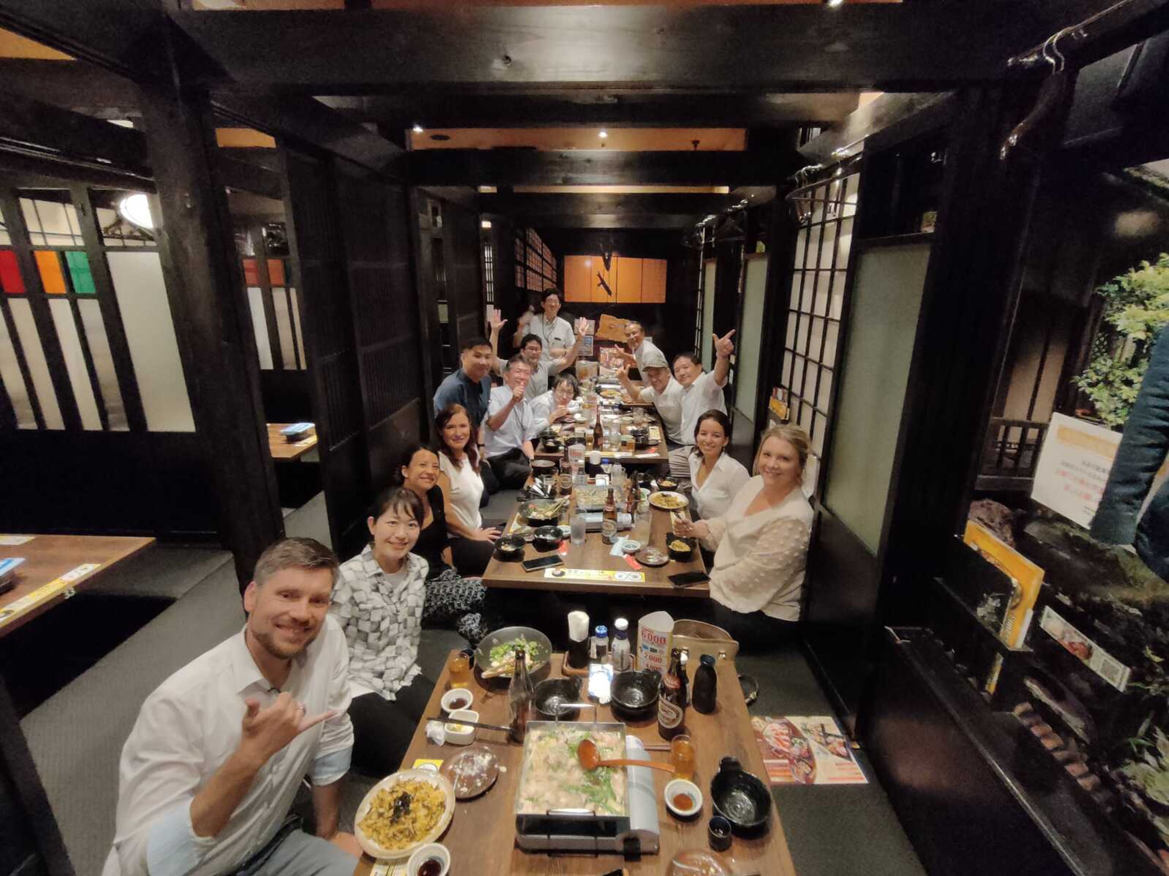 Kitrina Prino from BioKyowa goes out to dinner with colleagues in Tokyo, Japan. (Submitted by Kitrina Prink)