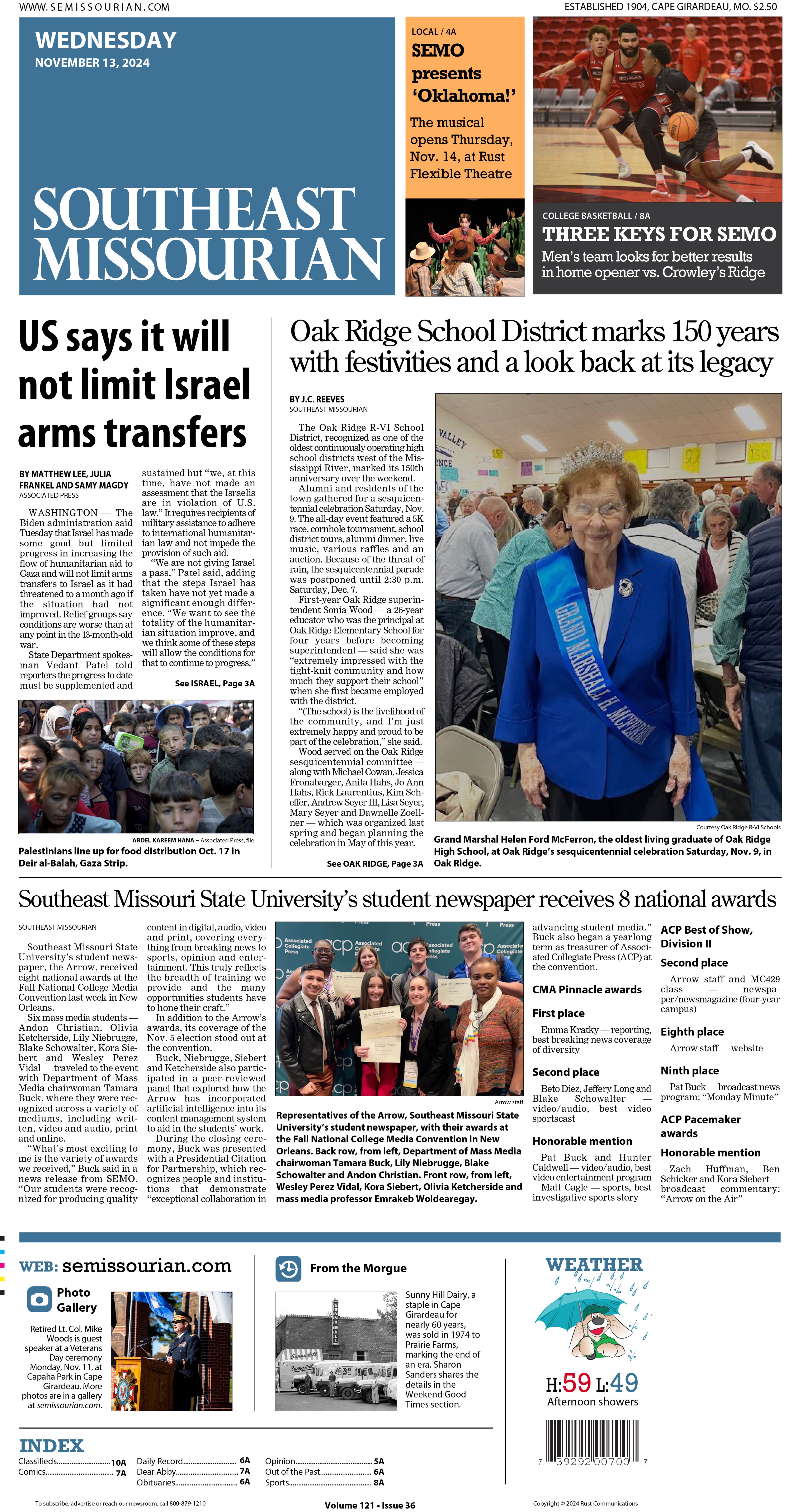 Wednesday, November 13, 2024: E-Edition