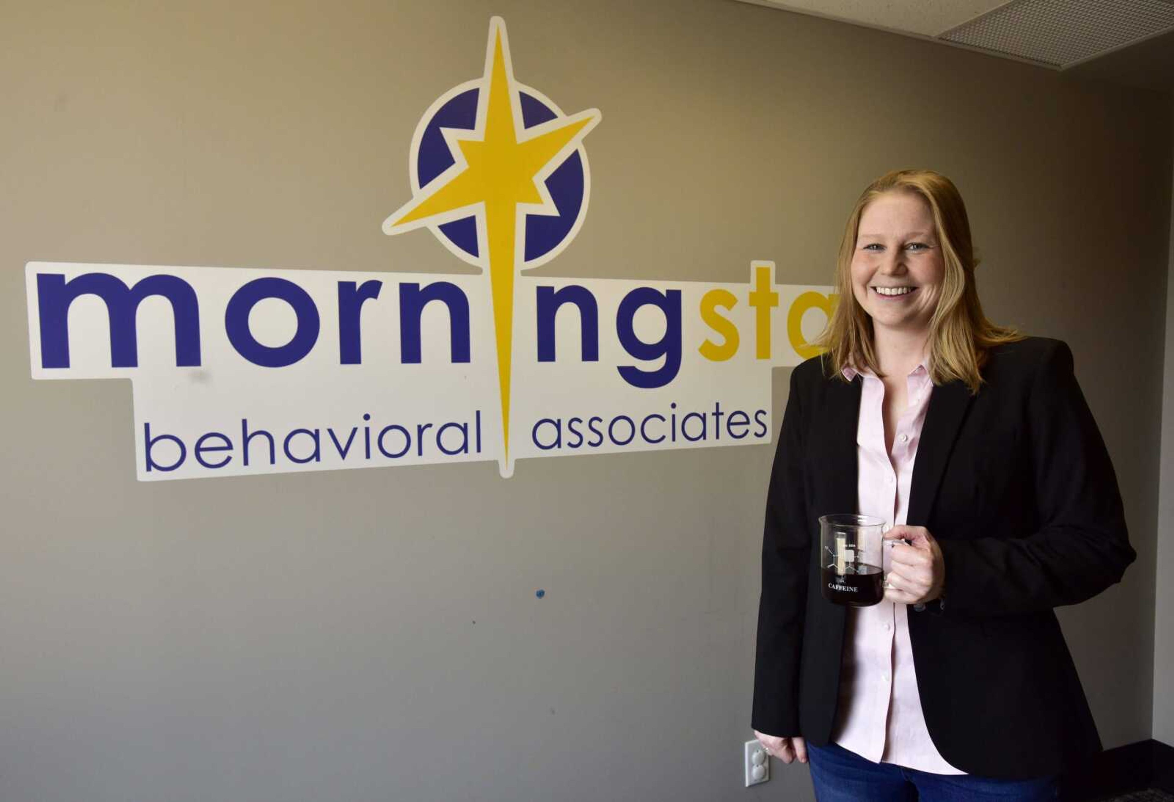 Morning Star Behavioral Associates owner and CEO Lindsey Radcliffe poses for a photo Thursday at its office in Cape Girardeau.