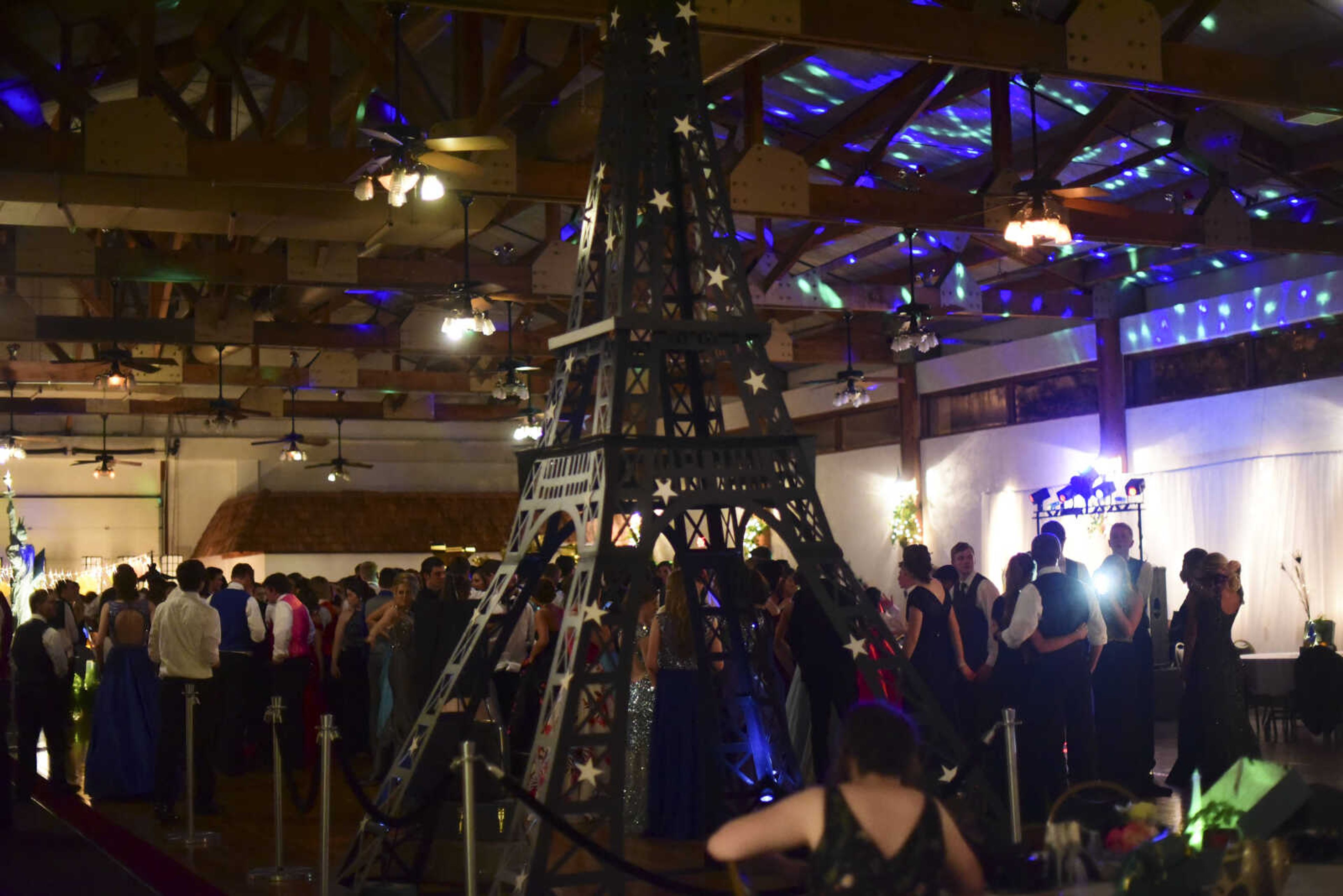 Students enjoy themselves during the Notre Dame prom Friday, May 5, 2017 at the Bavarian Halle in Jackson.