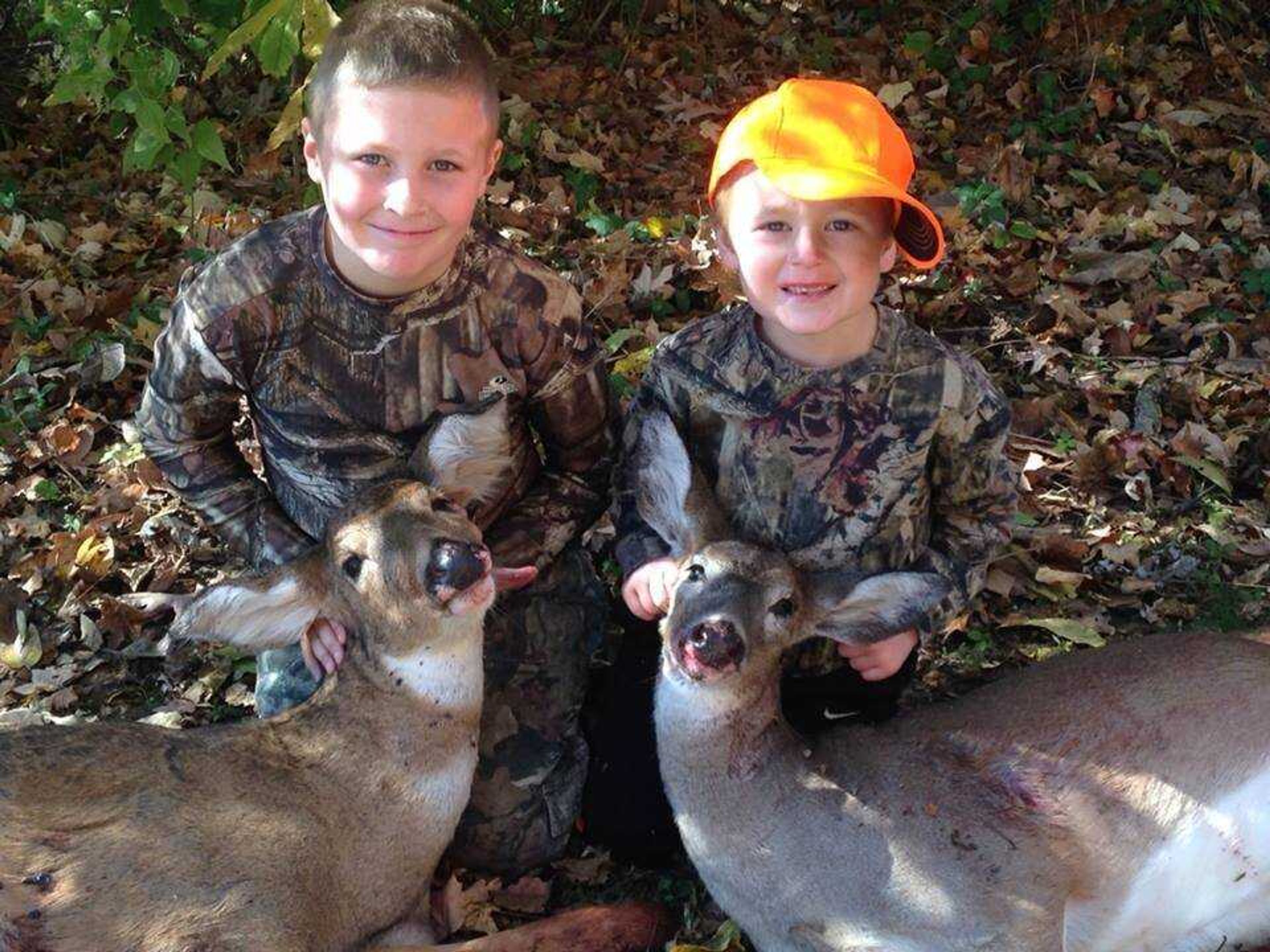 Cousins, Nathaniel Woods and Porter Gadberry from Oran both killed their first deer on opening morning of youth season!