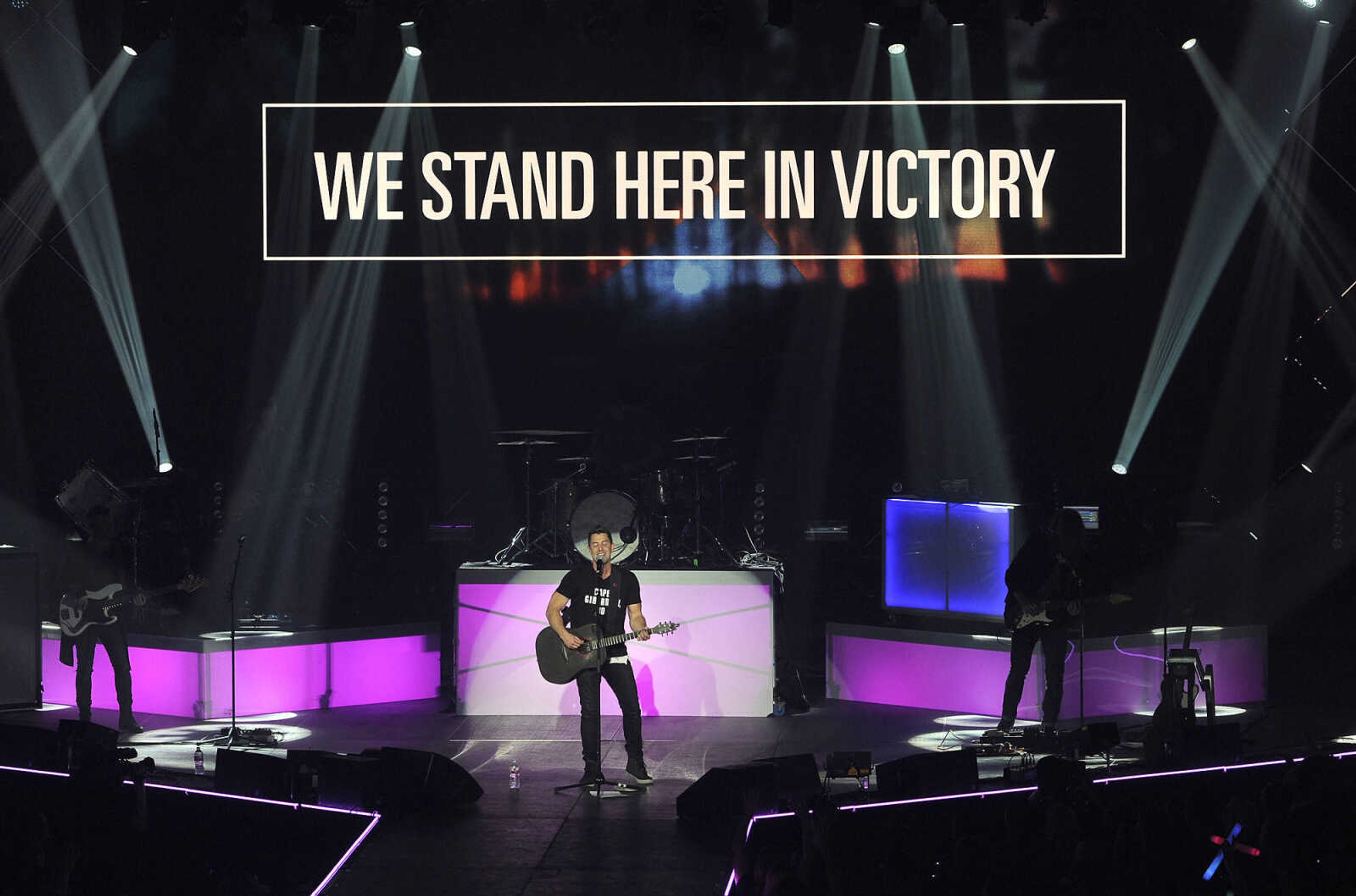 Jeremy Camp performs during the Rock & Worship Roadshow on Saturday, Feb. 13, 2016 at the Show Me Center.