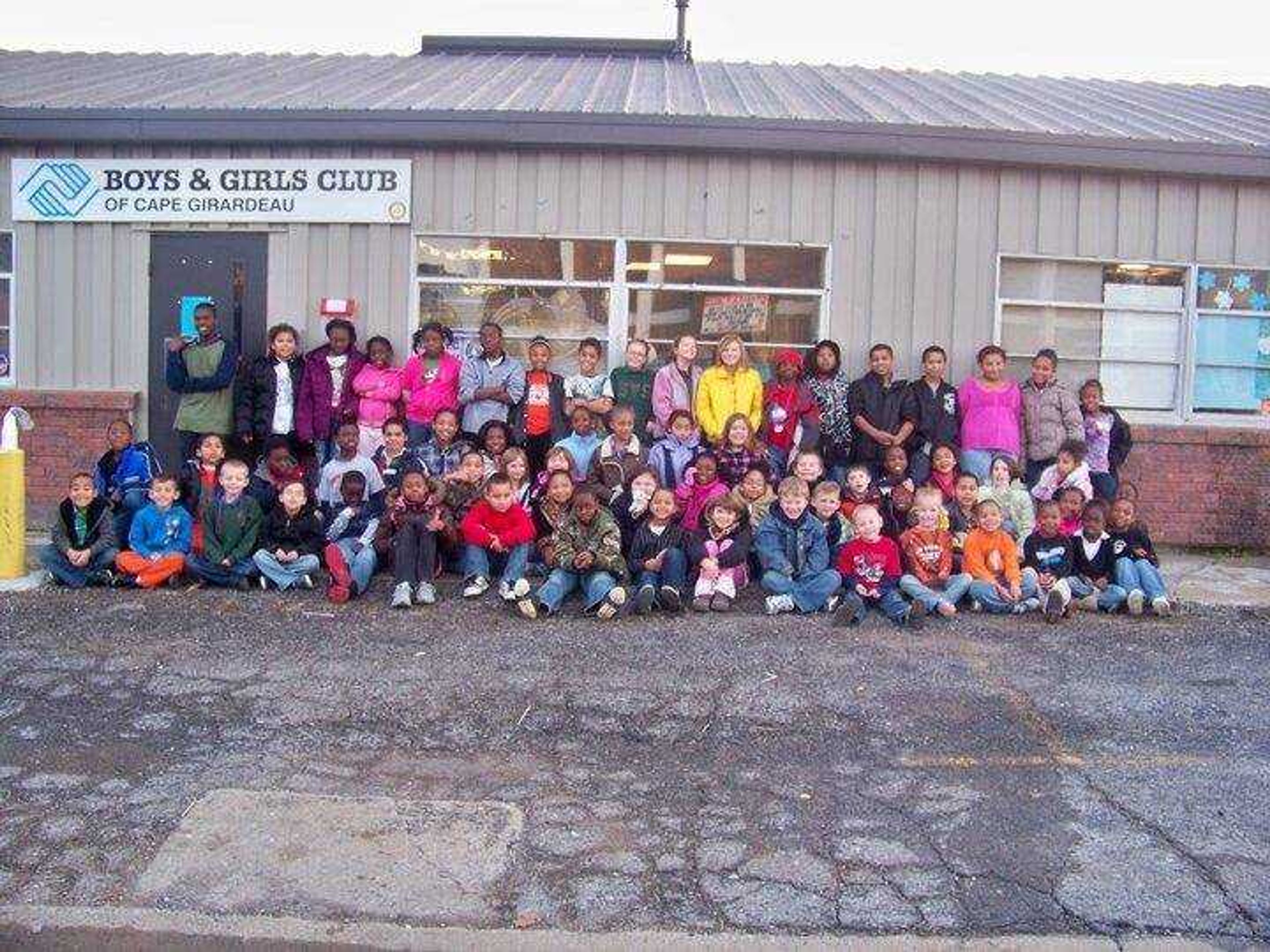 Kids at the Boys & Girls Club of Cape Girardeau pose for a group picture