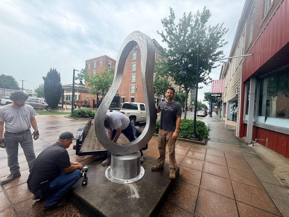 New sculptures go up on Broadway