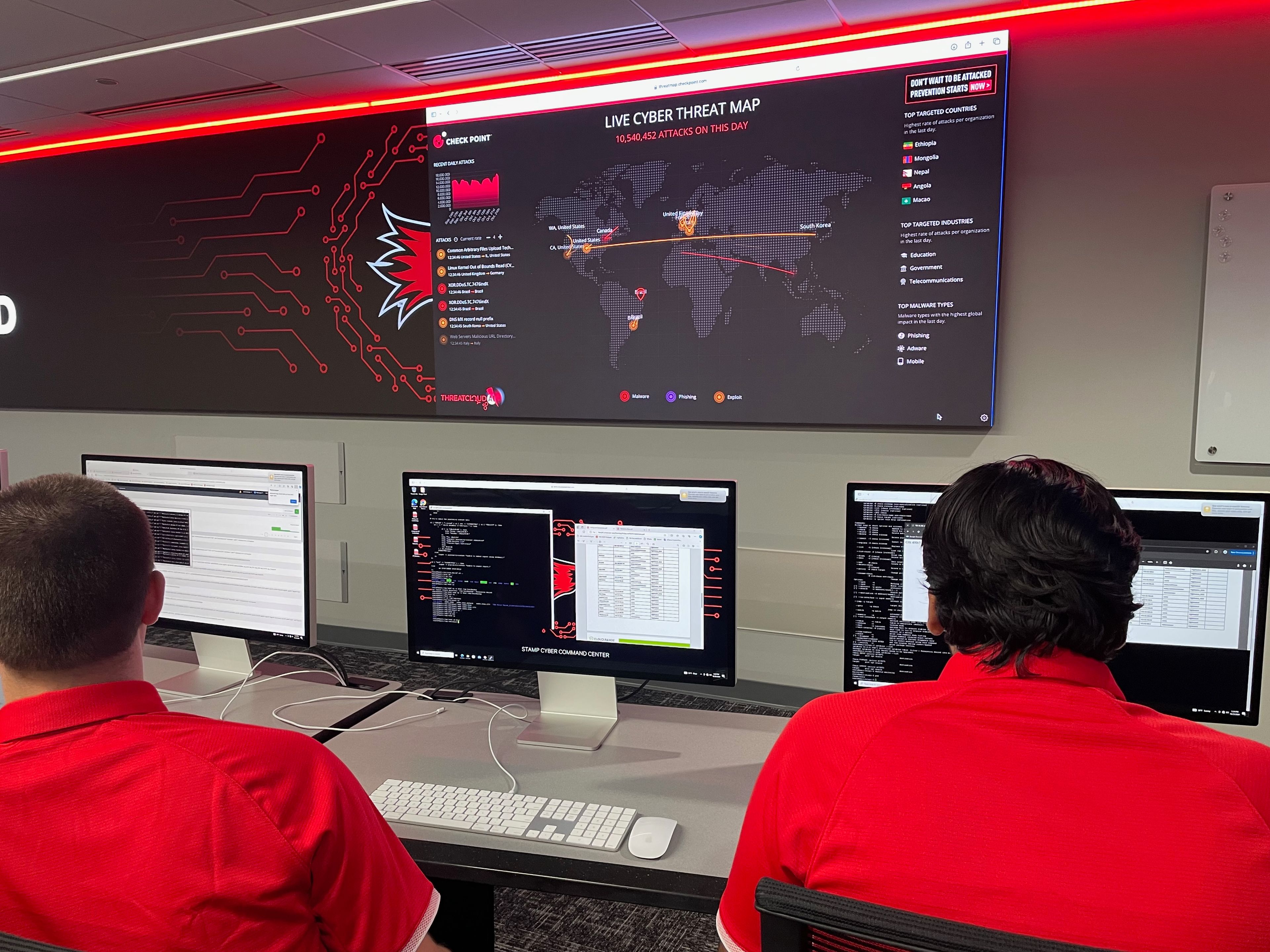 The command center, made possible through a collaboration between SEMO and IBM Consulting, provides training that simulates real-world cyberattack scenarios. It is the first of its kind west of the Mississippi River.

