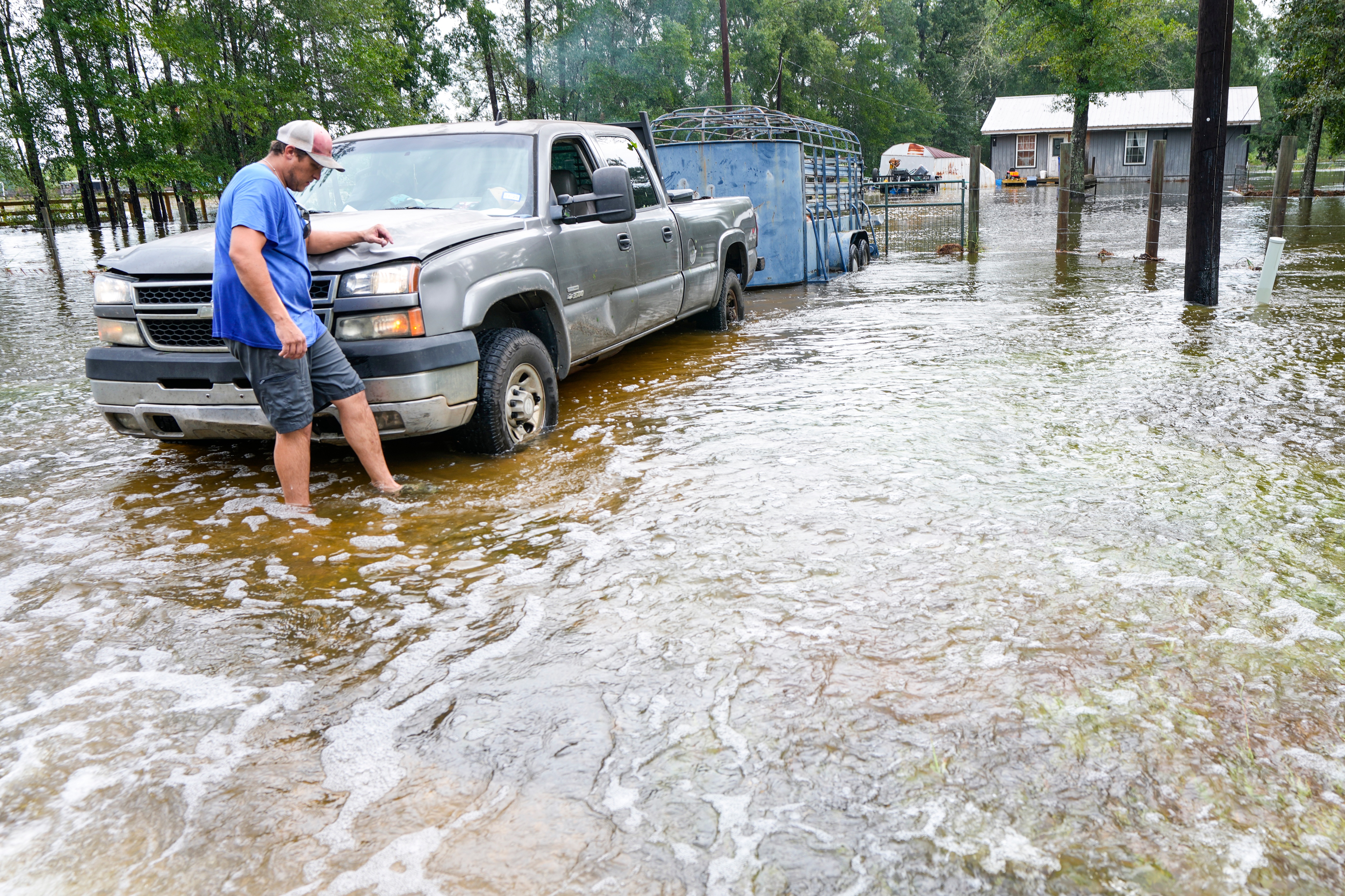 Former Tropical Storm Edouard lingers over Texas, flooding h
