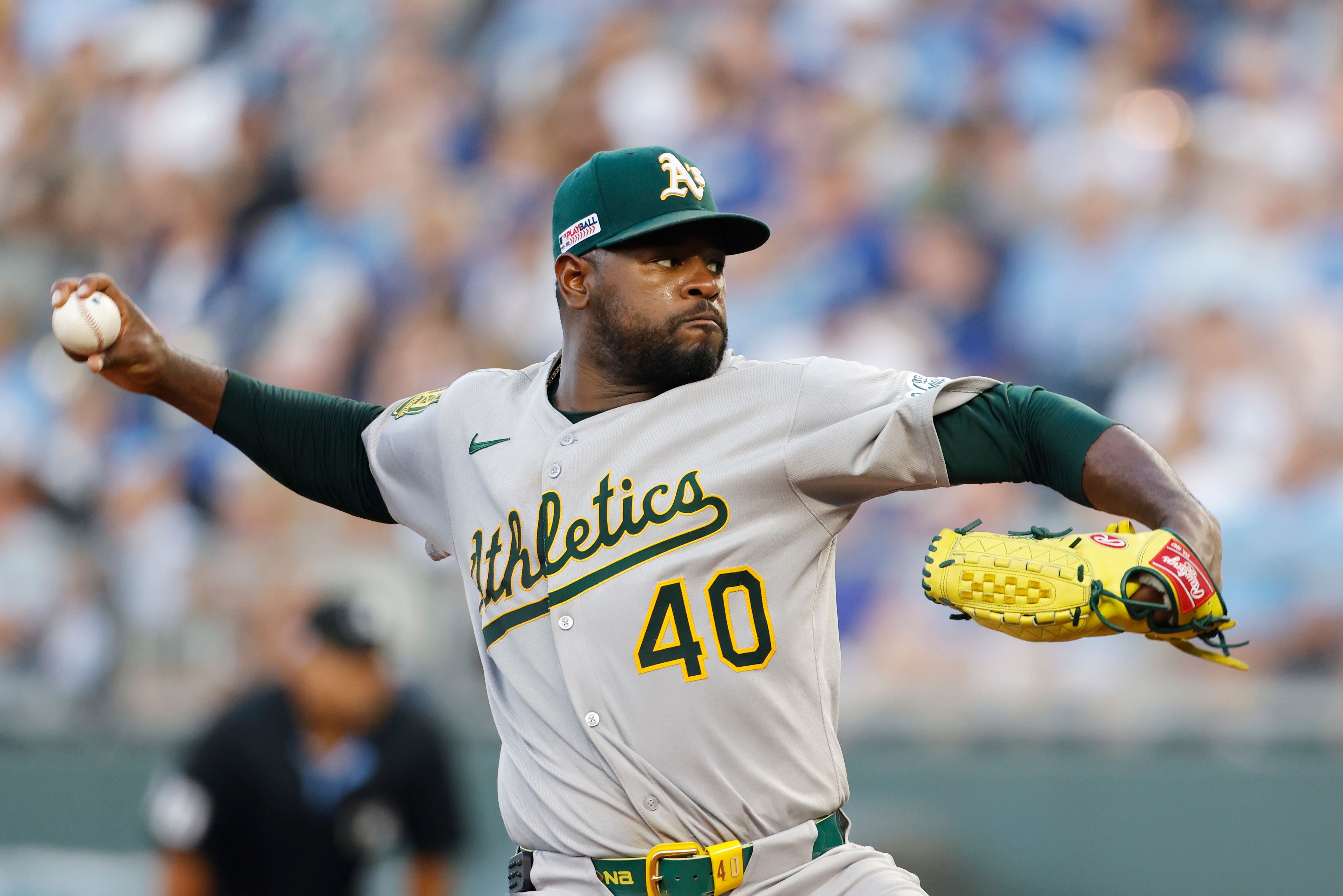 Athletics end 14-game road losing streak, beat Royals 6-4