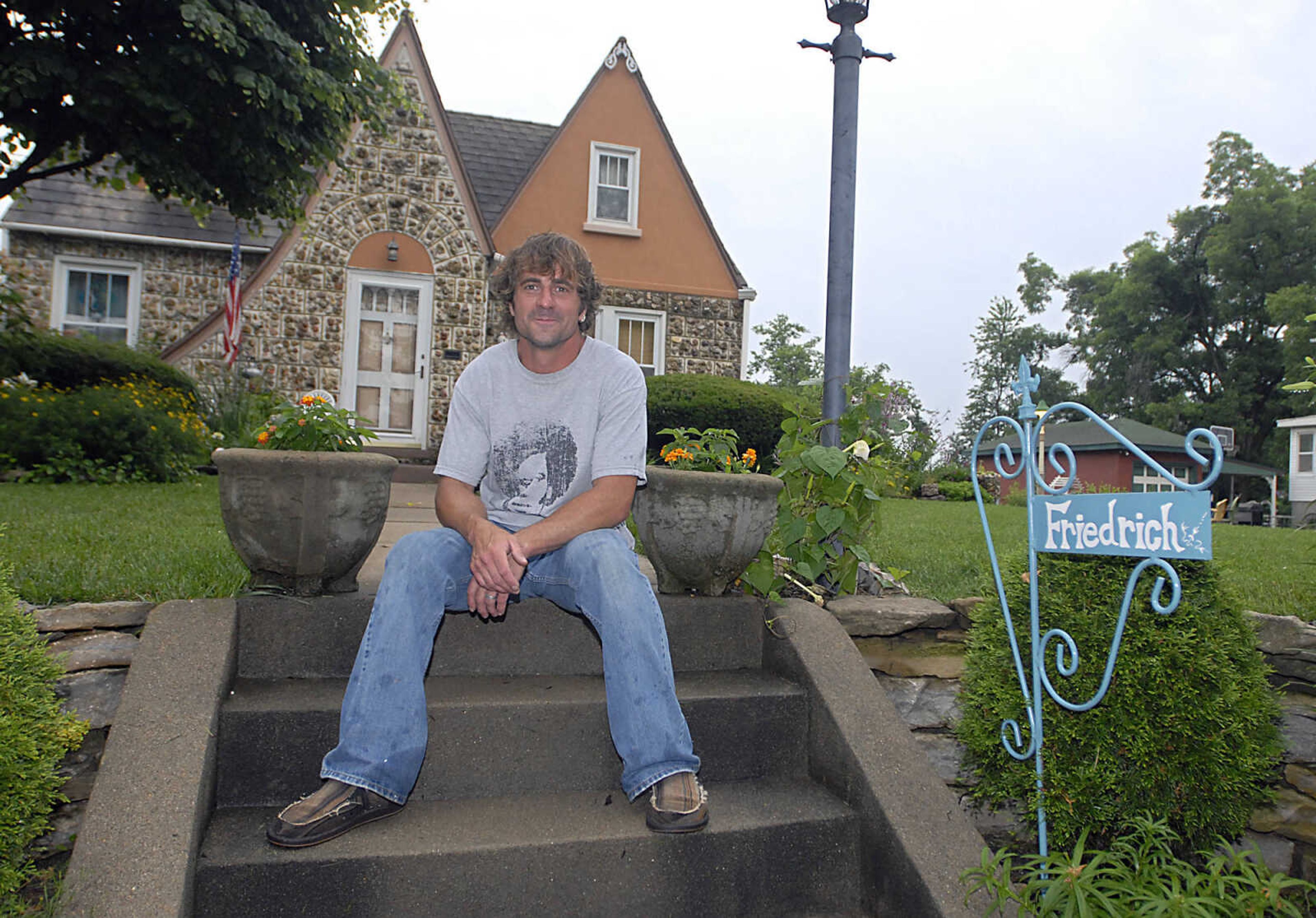 Artist Rob Friedrich at his home in Jackson.