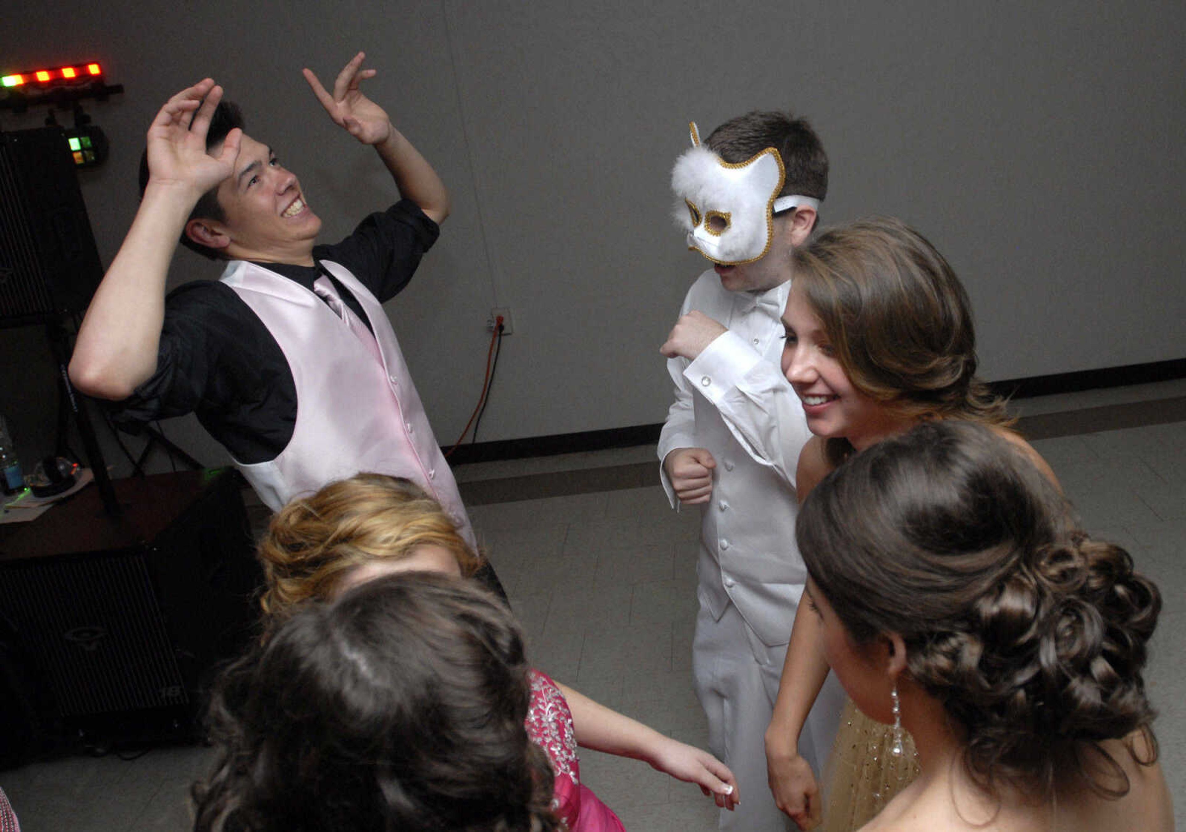 KRISTIN EBERTS ~ keberts@semissourian.com

Saxony Lutheran held their 2011 prom, titled "A Night Behind the Mask," at the Knights of Columbus Hall in Jackson on Saturday, April 9.