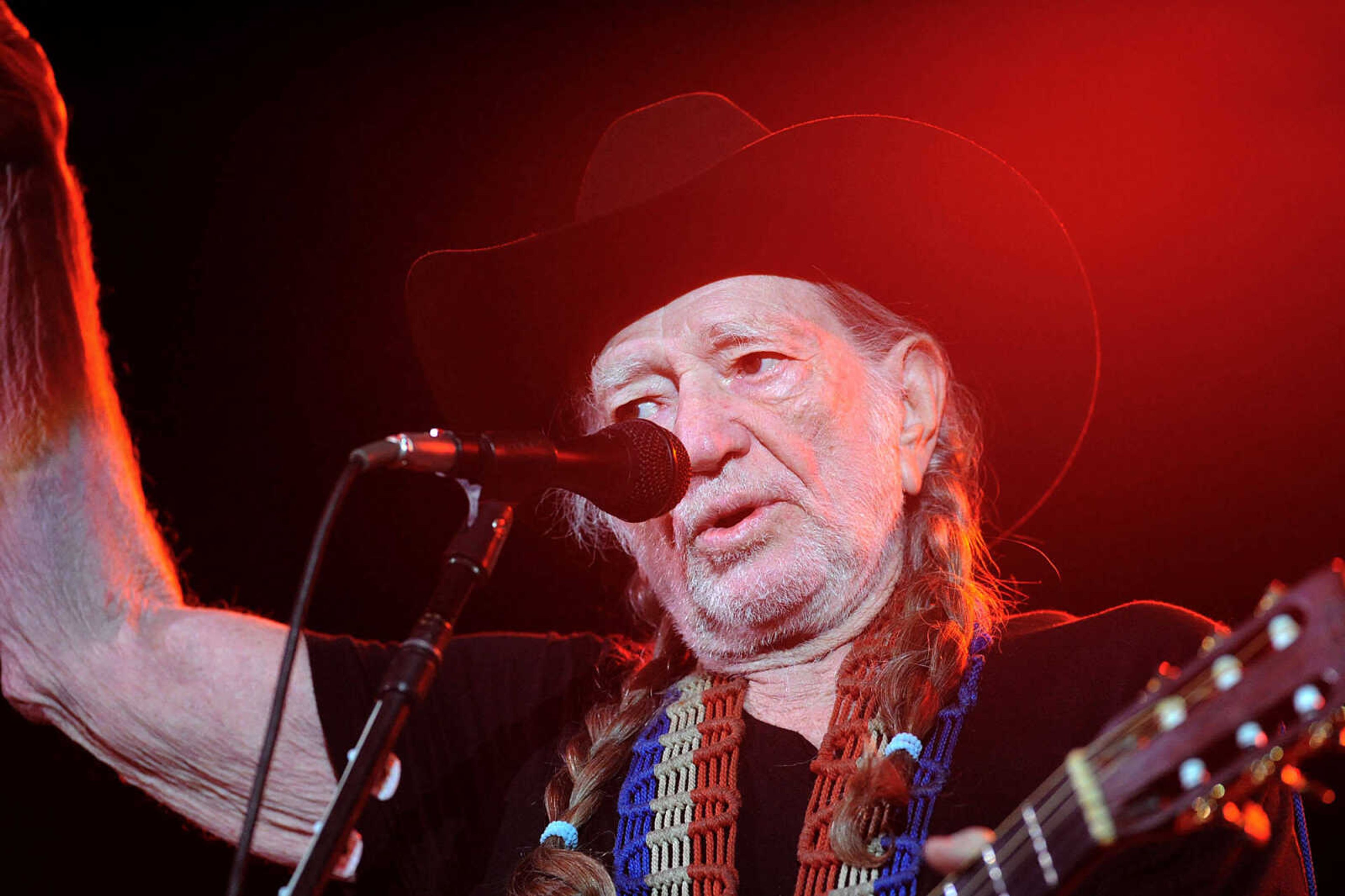 LAURA SIMON ~ lsimon@semissourian.com
Country music legend Willie Nelson performs Sunday night, April 8, 2012 at the Show Me Center in Cape Girardeau.