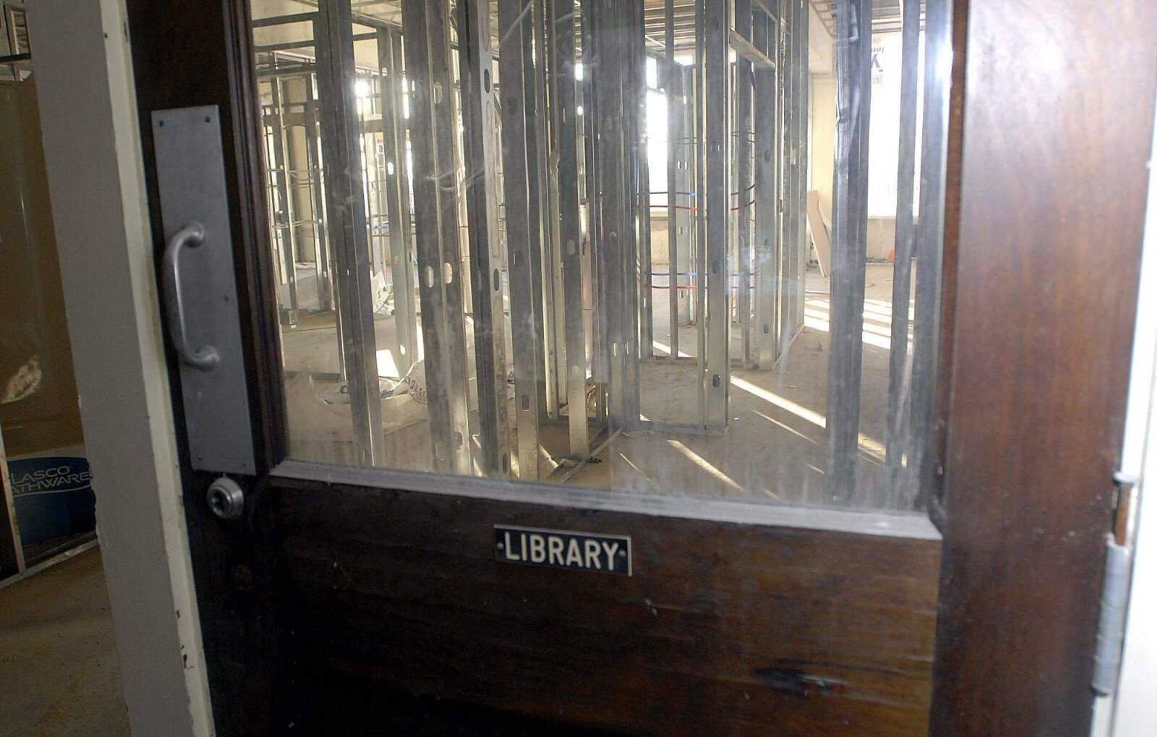 KIT DOYLE ~ kdoyle@semissourian.comClassroom doors will remain, along with other aspects of the old Schultz School building in Cape Girardeau, which is being renovated into apartments as part of the DREAM Initiative.