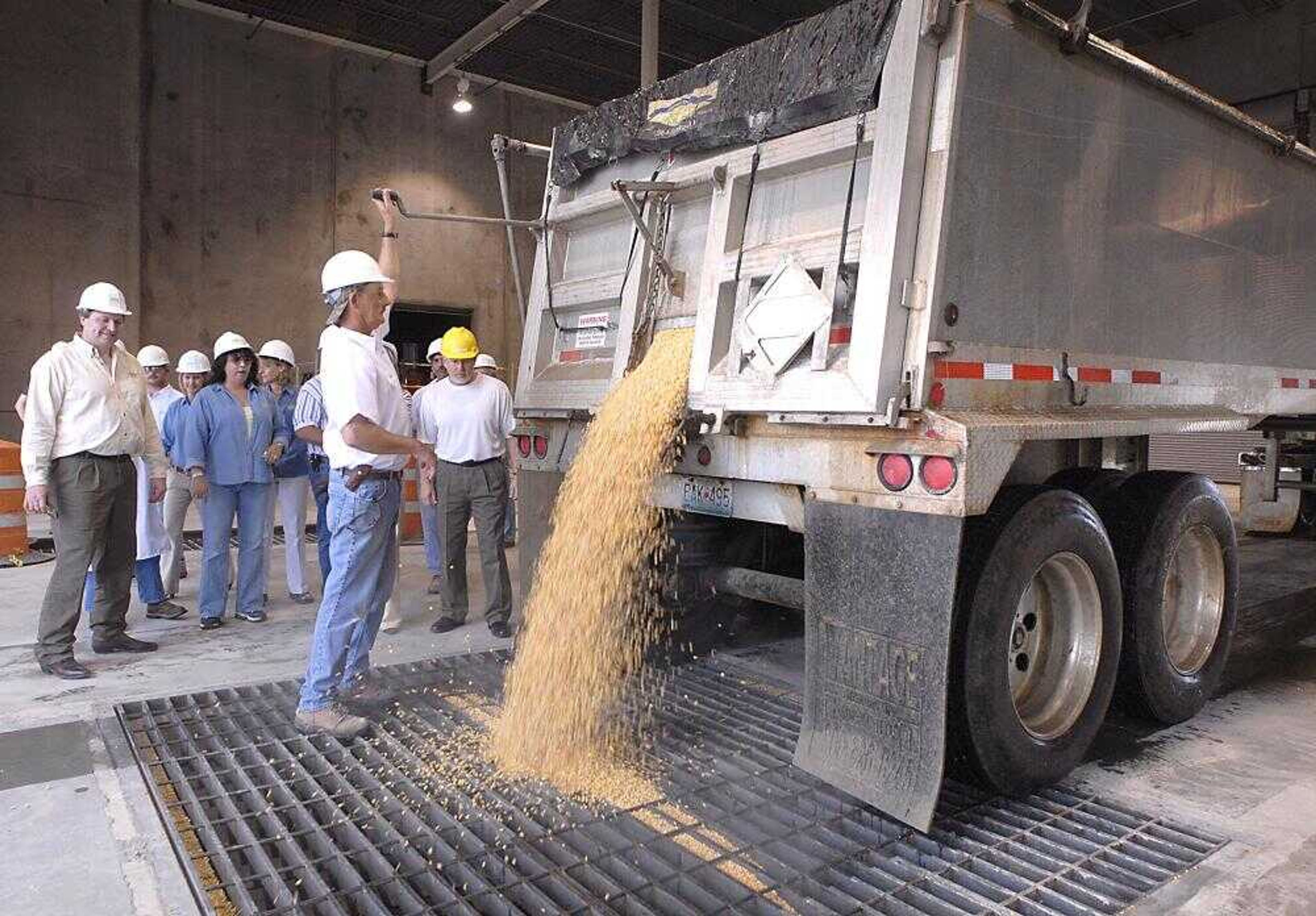 The first load of 900 bushels of corn arrived at SEMO Milling Wednesday. The corn will be used for testing at the facility.
(Fred Lynch)